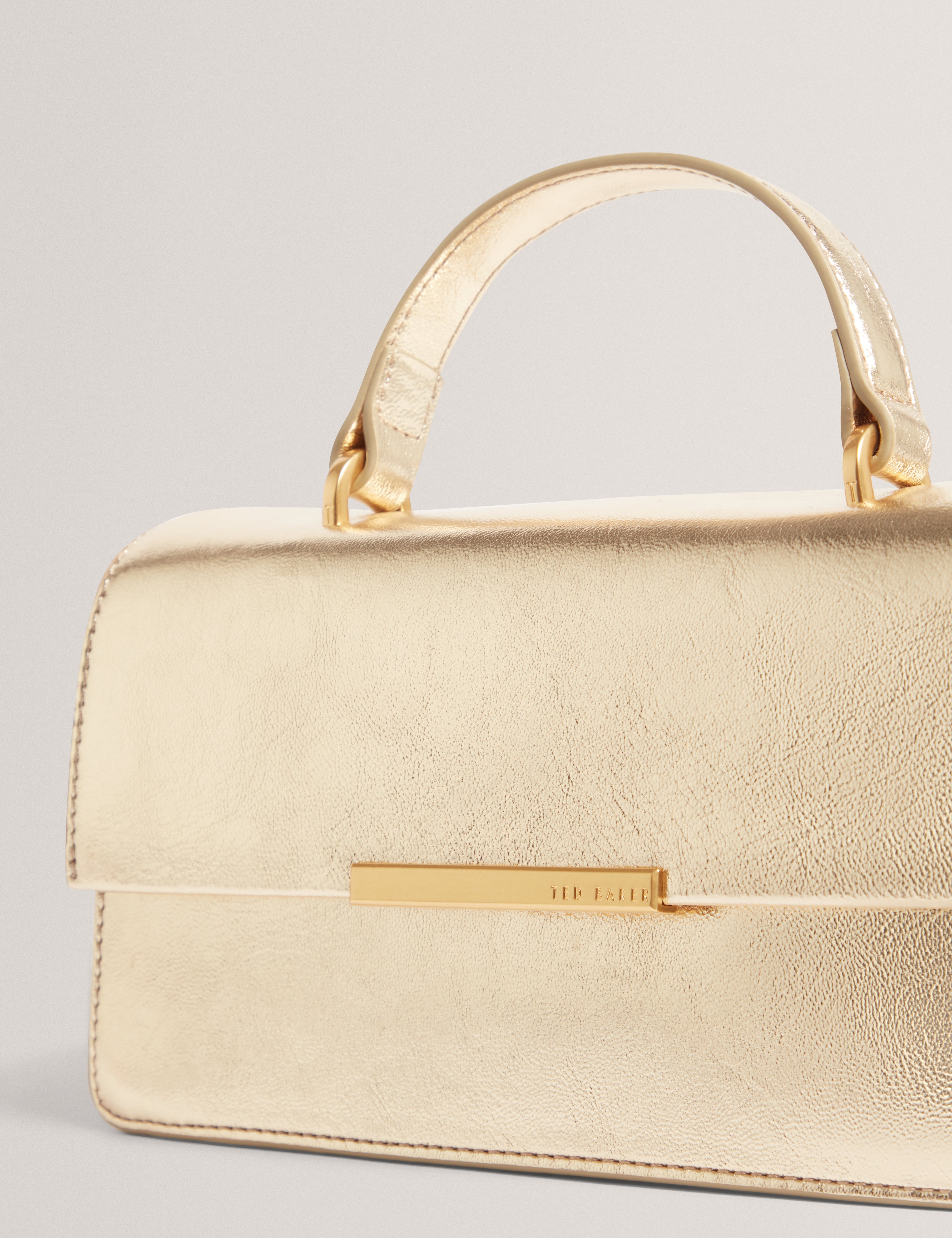 Rennyee Elongated Bar Detail Cross Body Gold