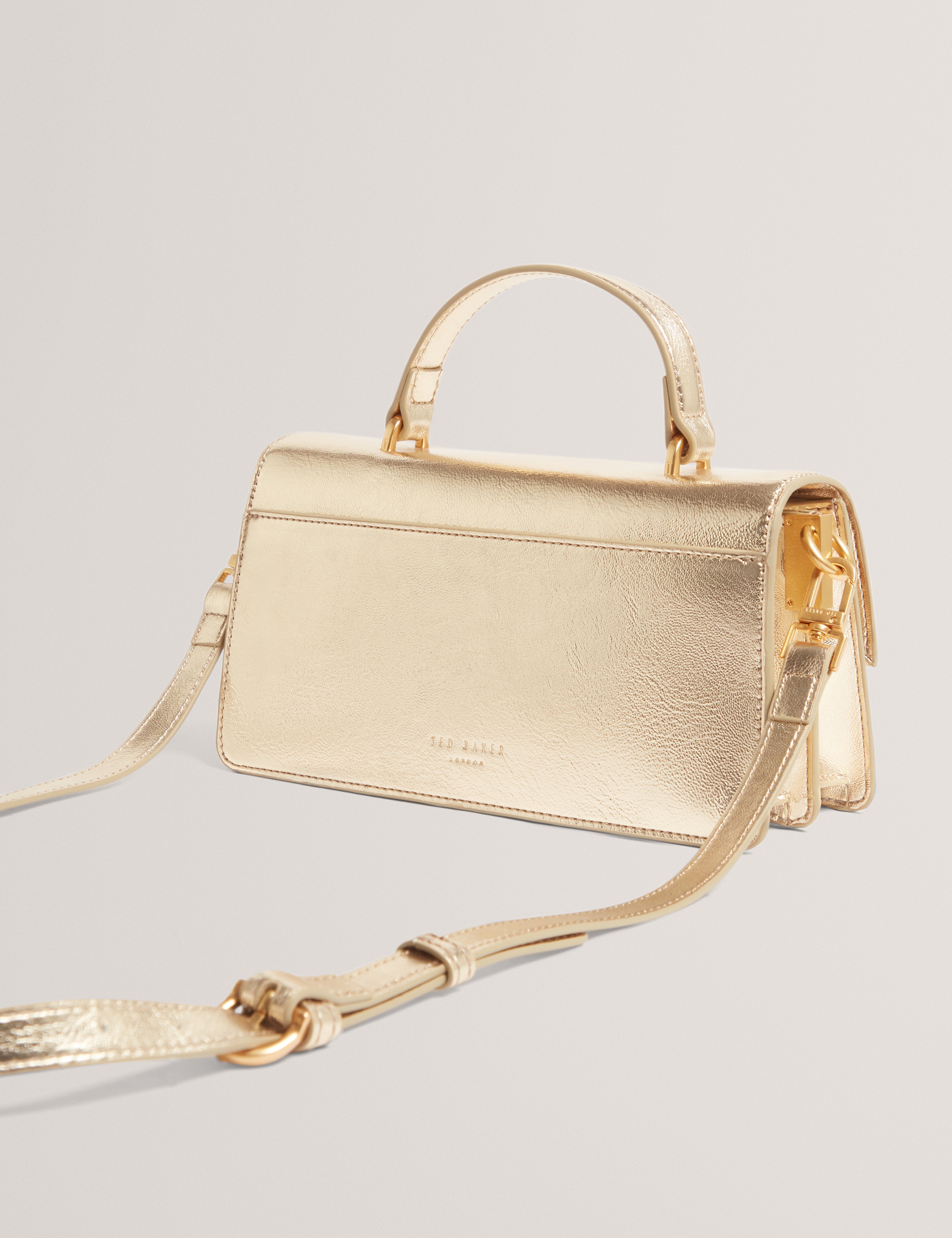 Rennyee Elongated Bar Detail Cross Body Gold