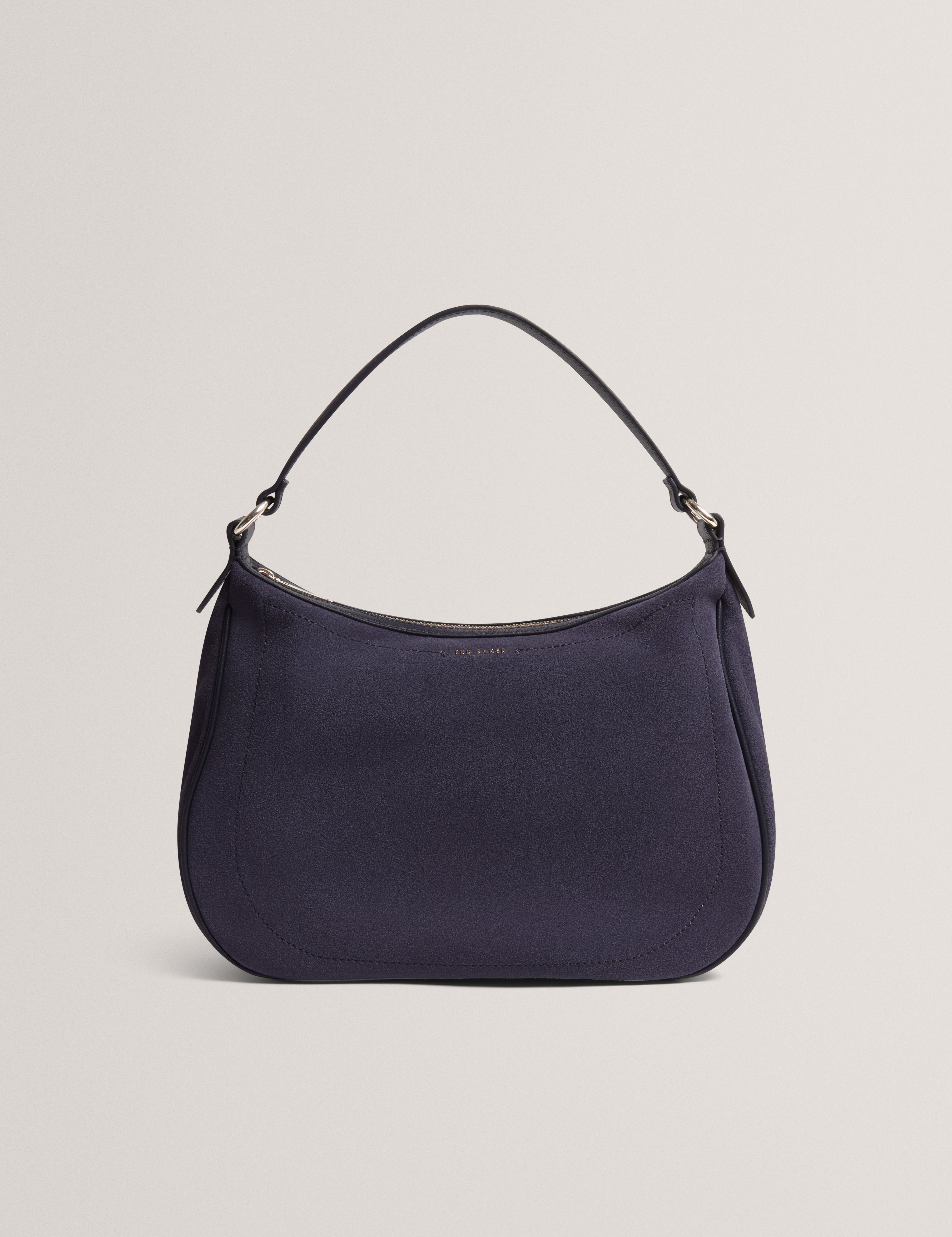 Samiyra Webbing Suede Hobo Bag Dk-Blue