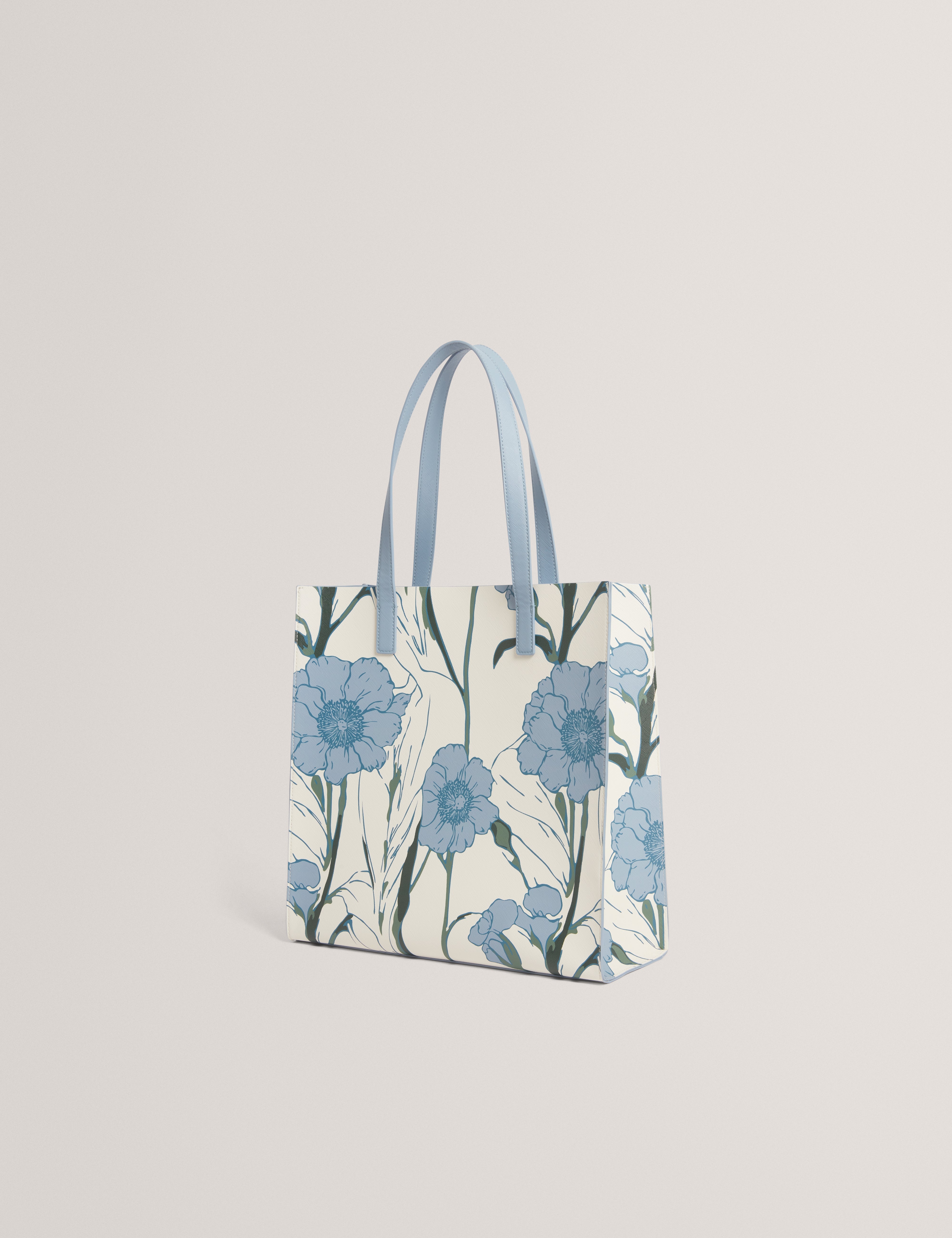 Tipcon Floral Print Large Icon Bag Lt-Blue