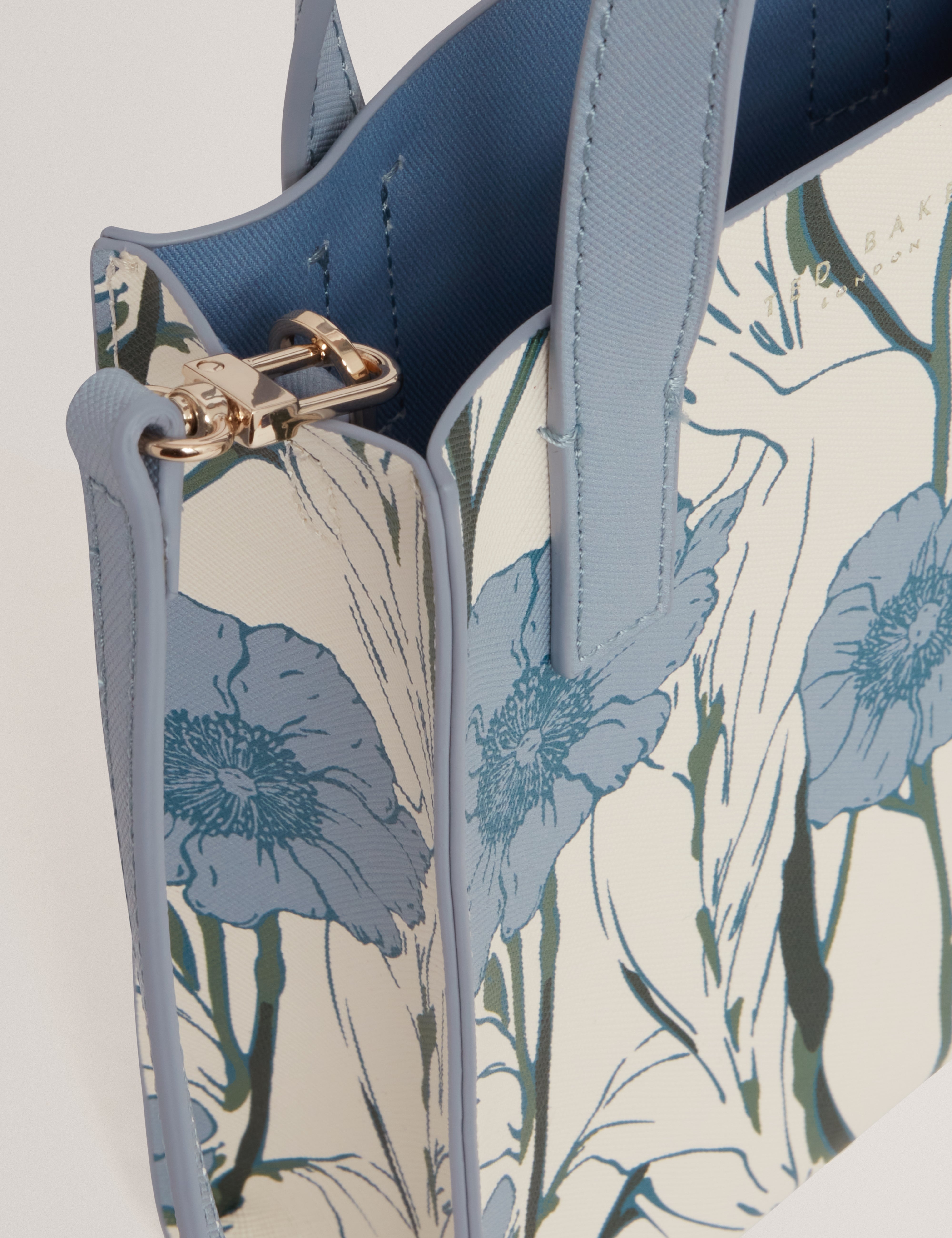 Taecon Floral Print Mini Icon Bag White
