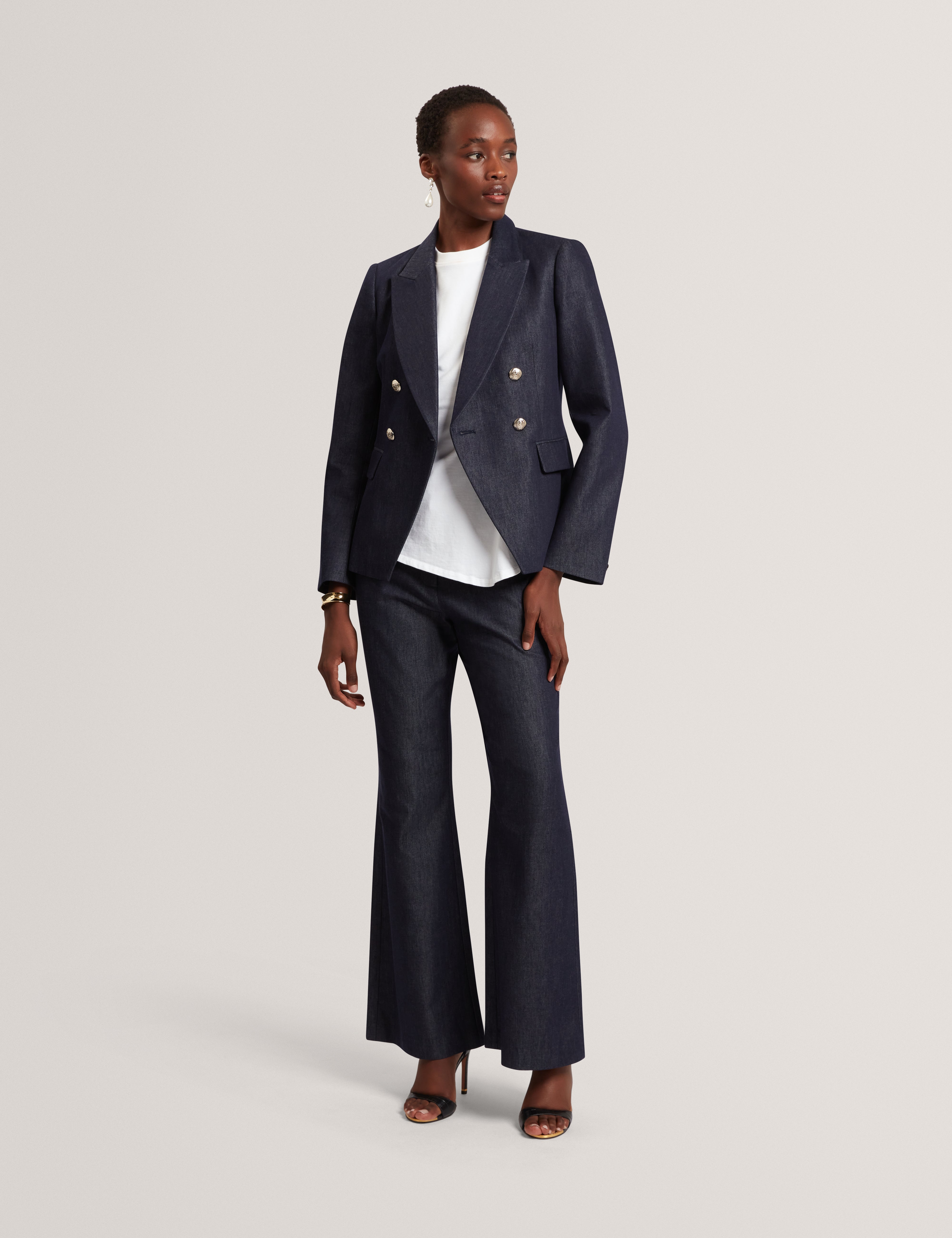 Eliviab Tailored Blazer Dk-Blue