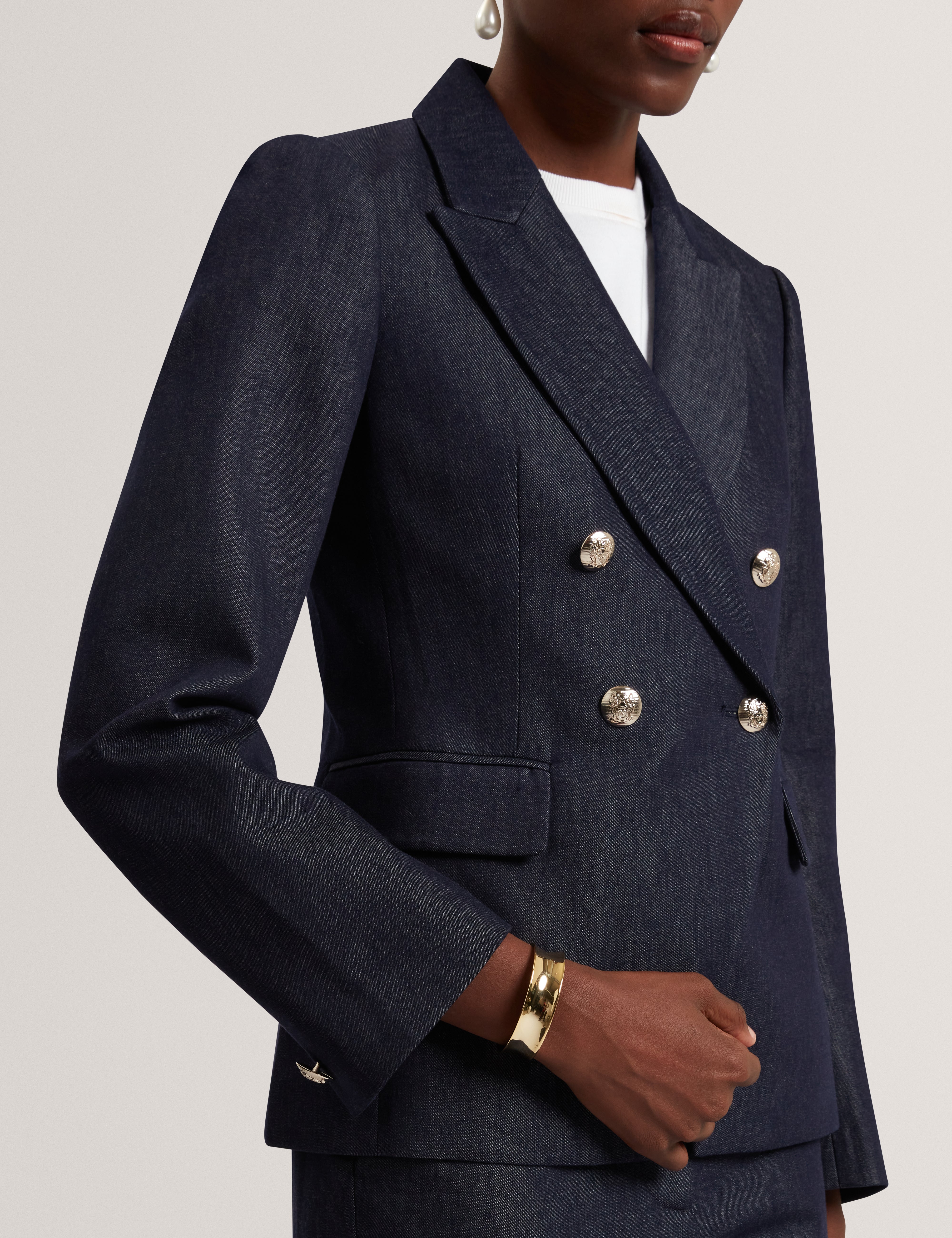 Eliviab Tailored Blazer Dk-Blue