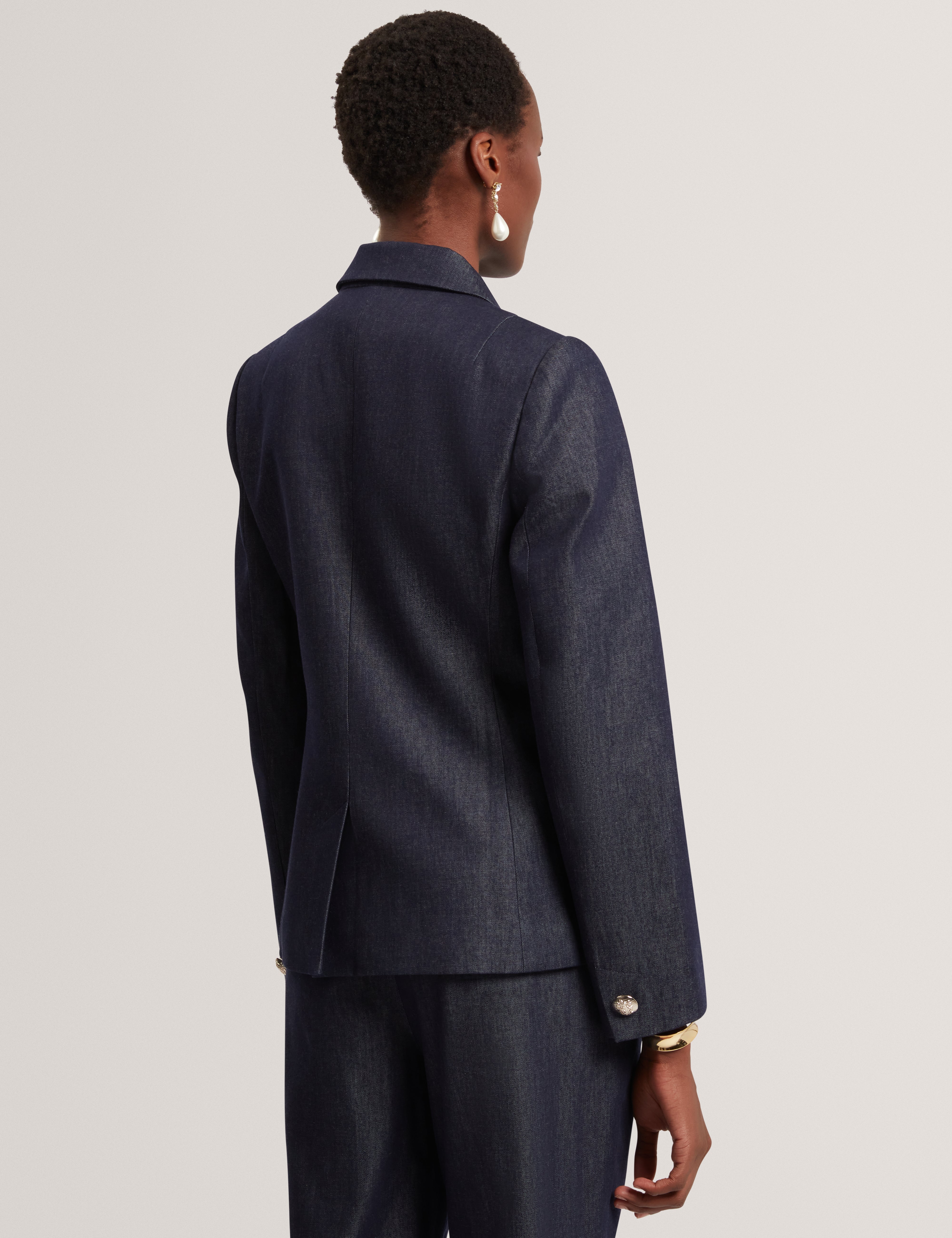 Eliviab Tailored Blazer Dk-Blue