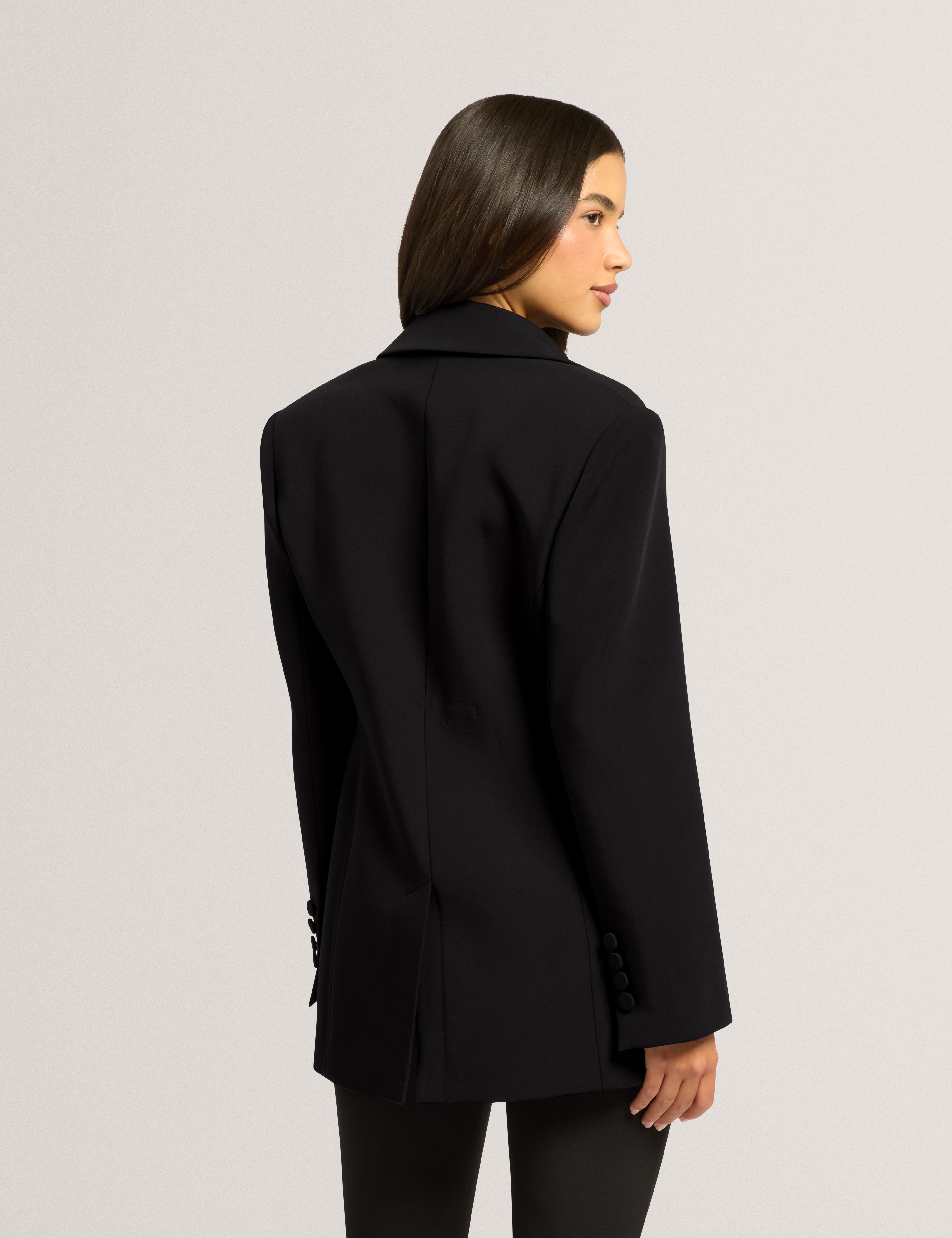 Hanlie Tailored Single Breasted Blazer Black