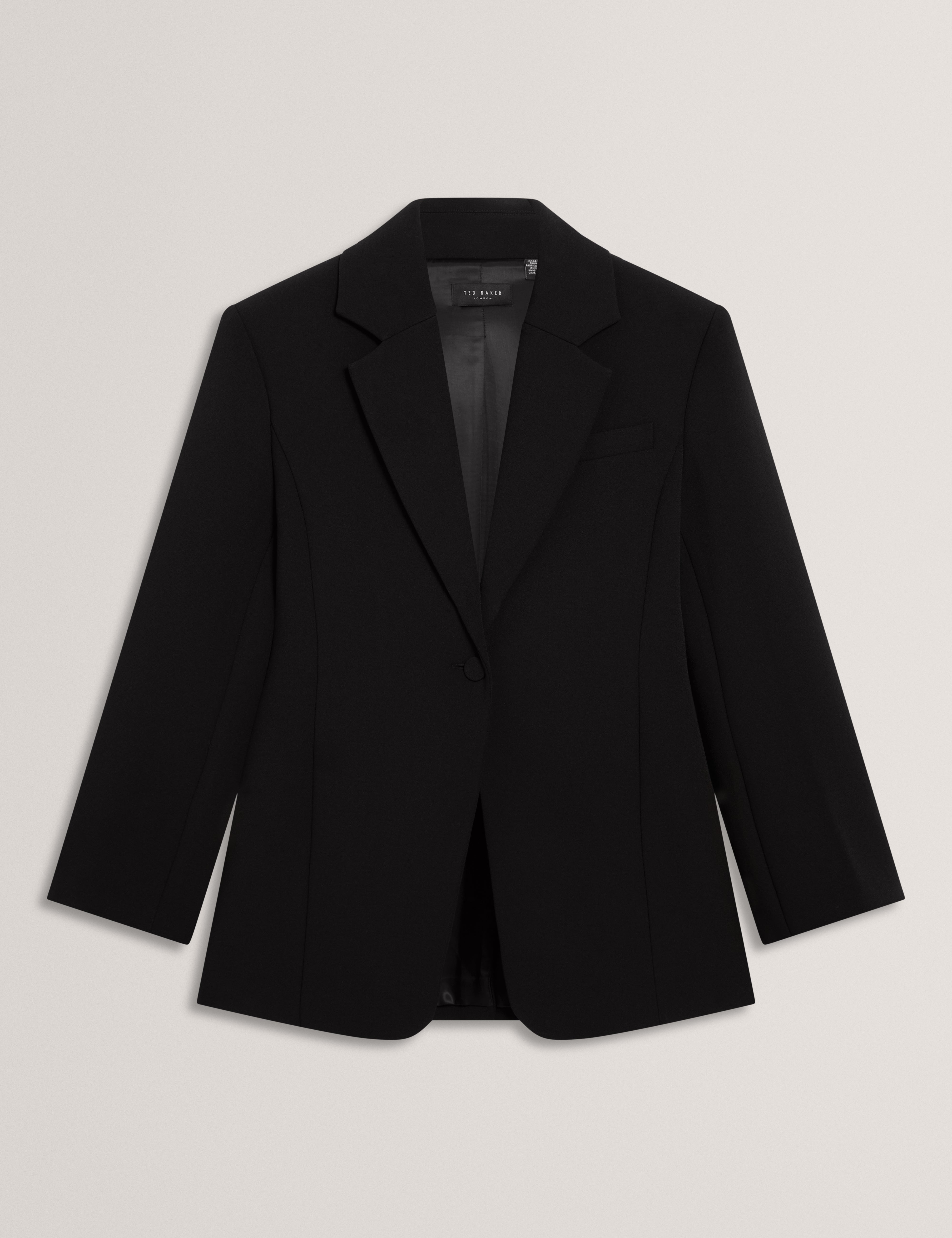 Hanlie Tailored Single Breasted Blazer Black