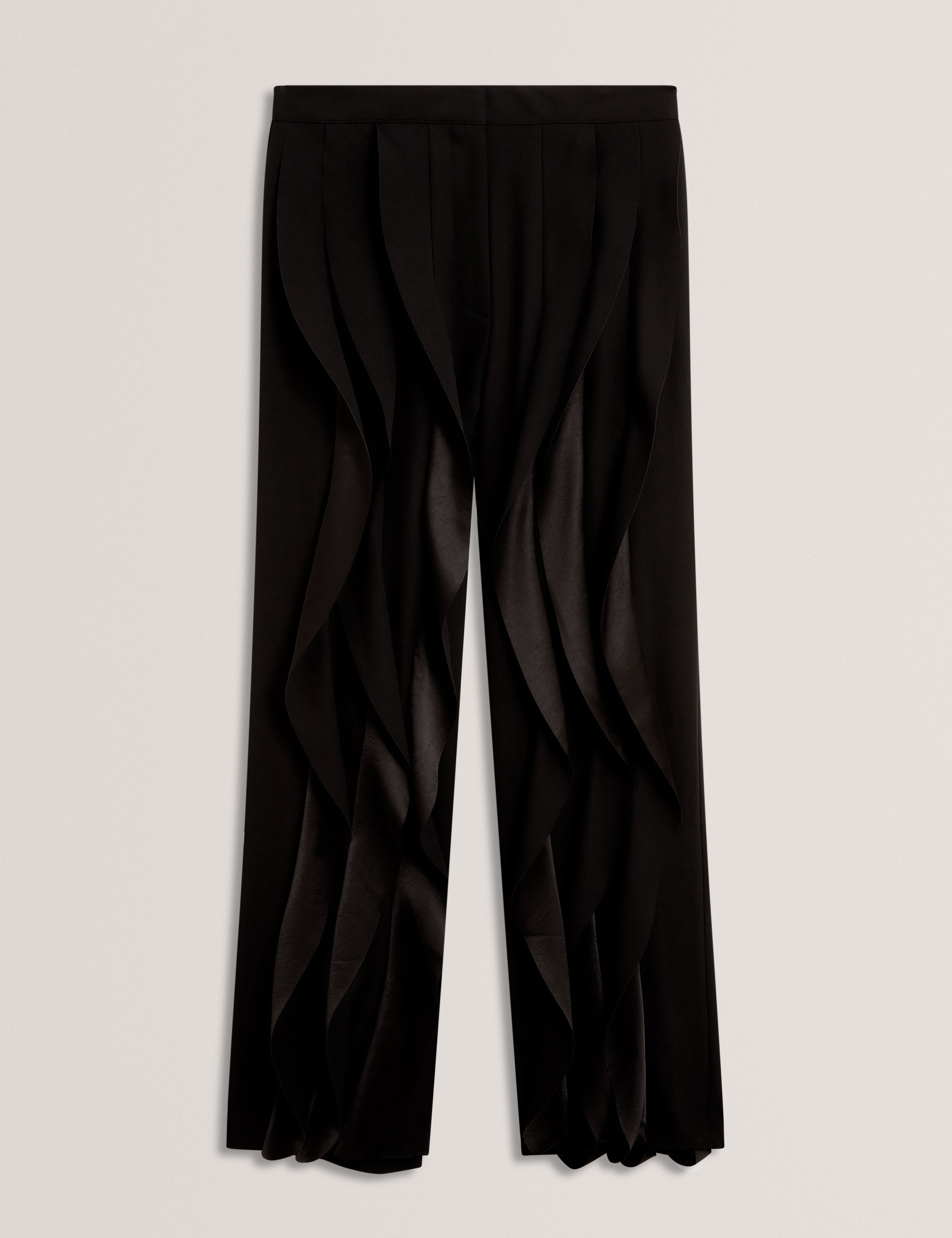 Caelfa Ruffle Detail Trouser Black