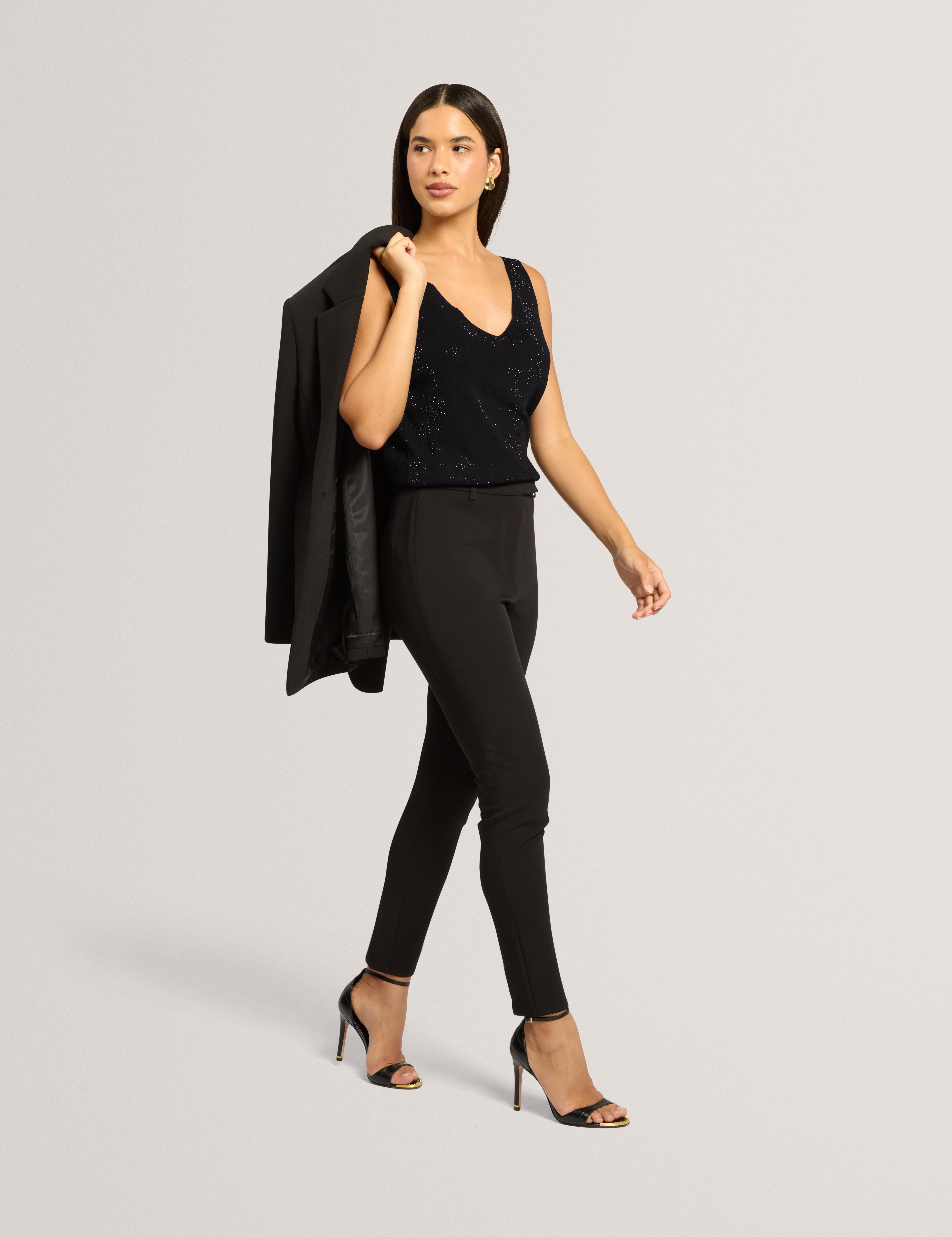 Mirill Hot Fix Knitted Tank Black
