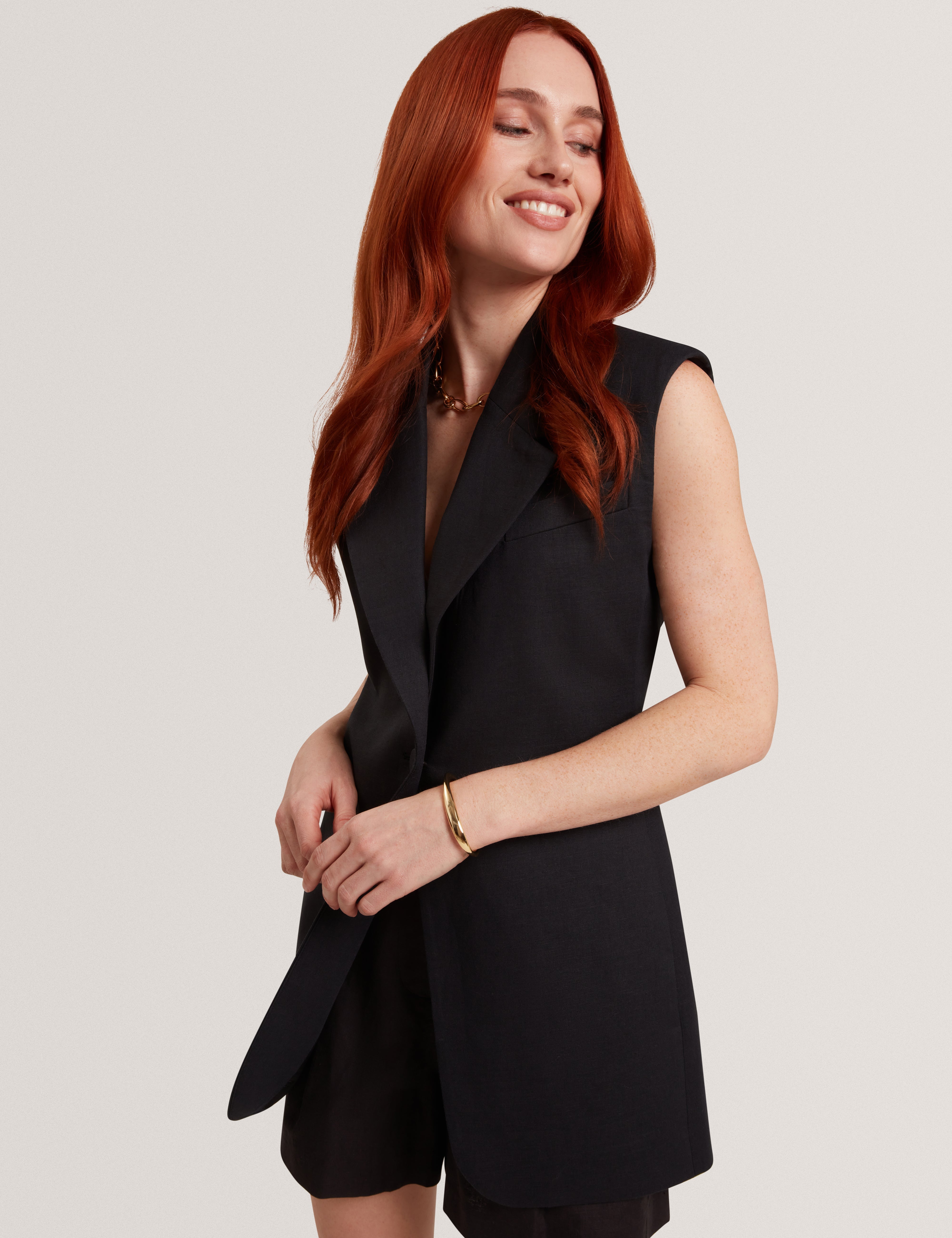 Laanti Tailored Waistcoat Black