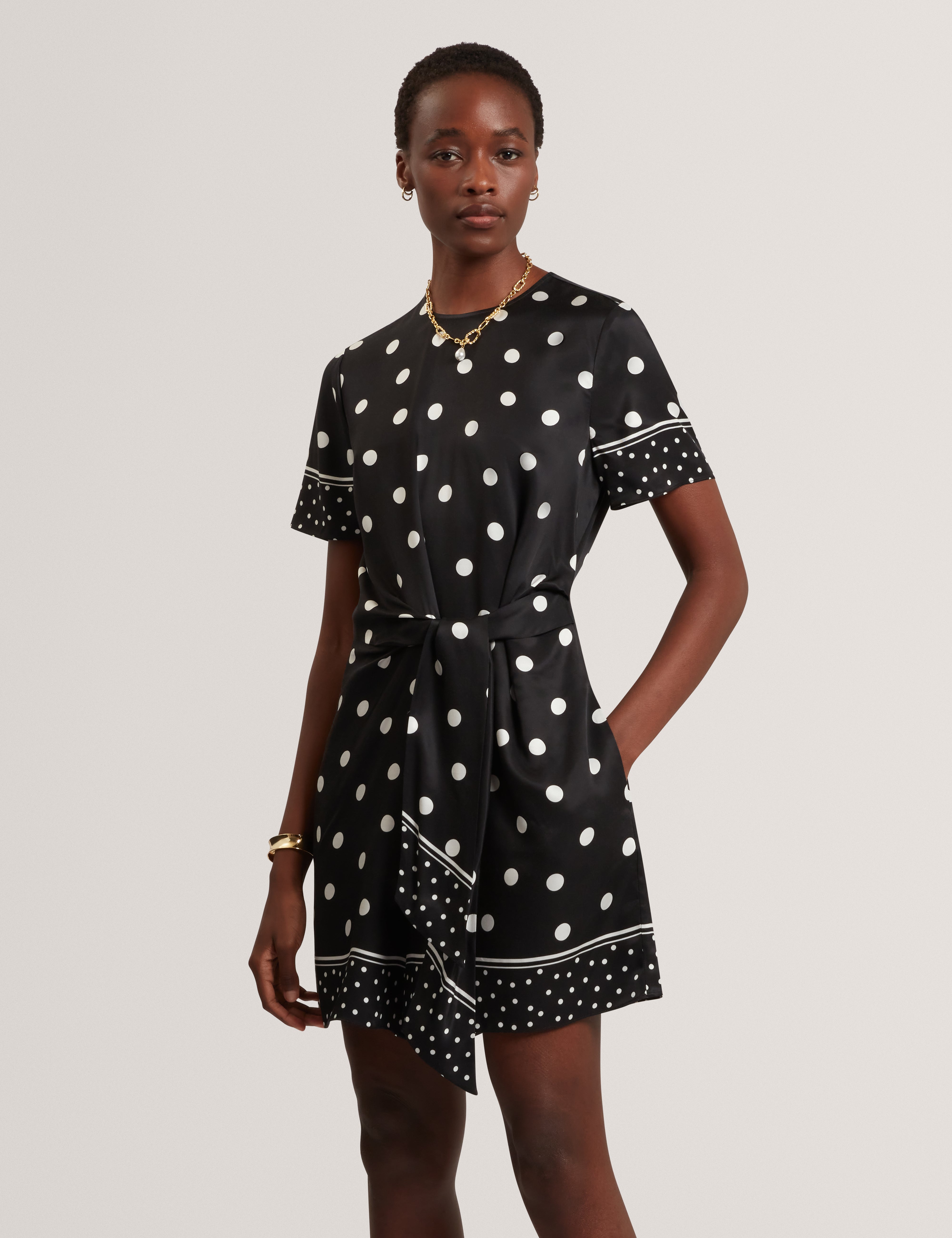 Aciaa Printed Playsuit Black