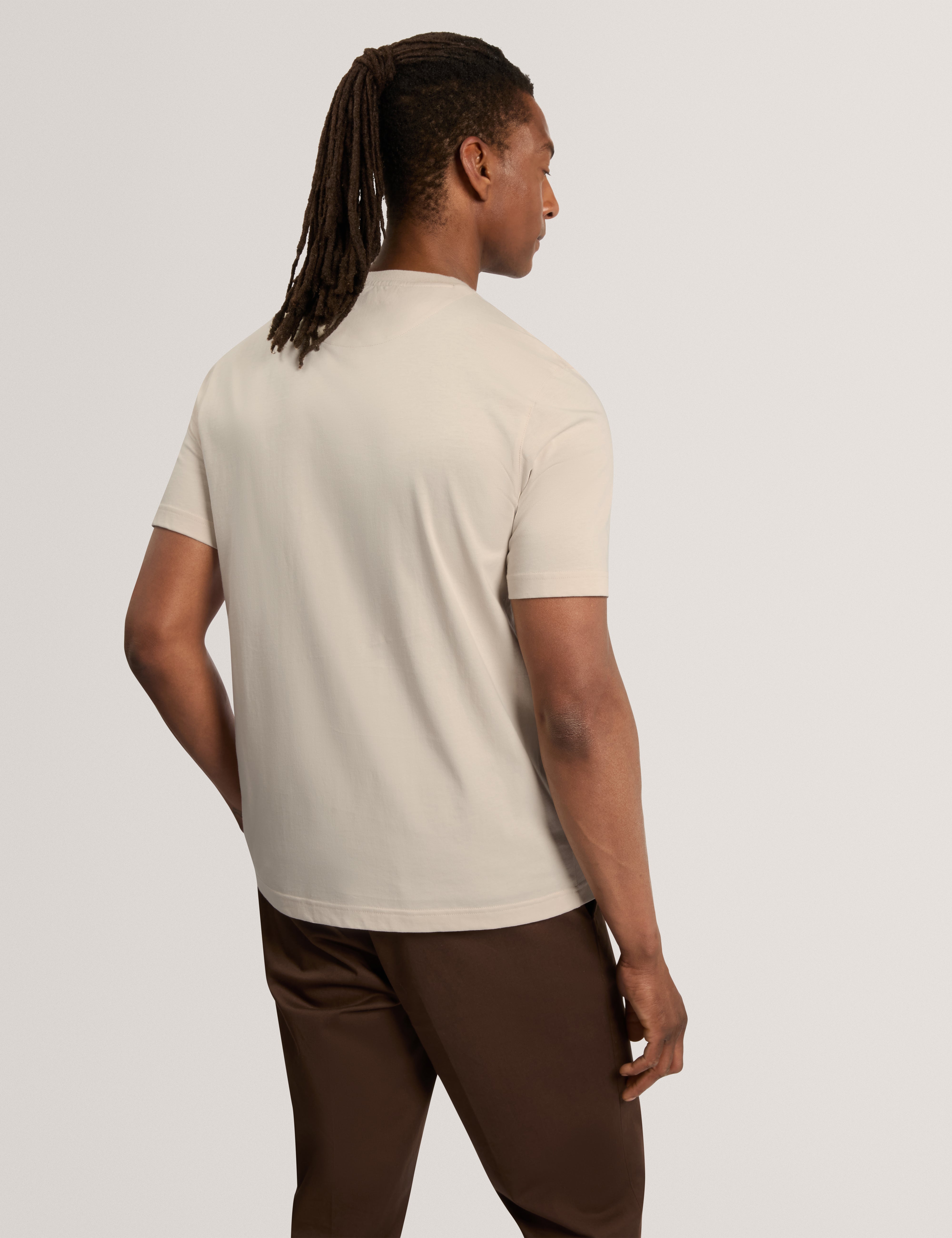 Giless Short Sleeve Regular Graphic T-Shirt Ecru