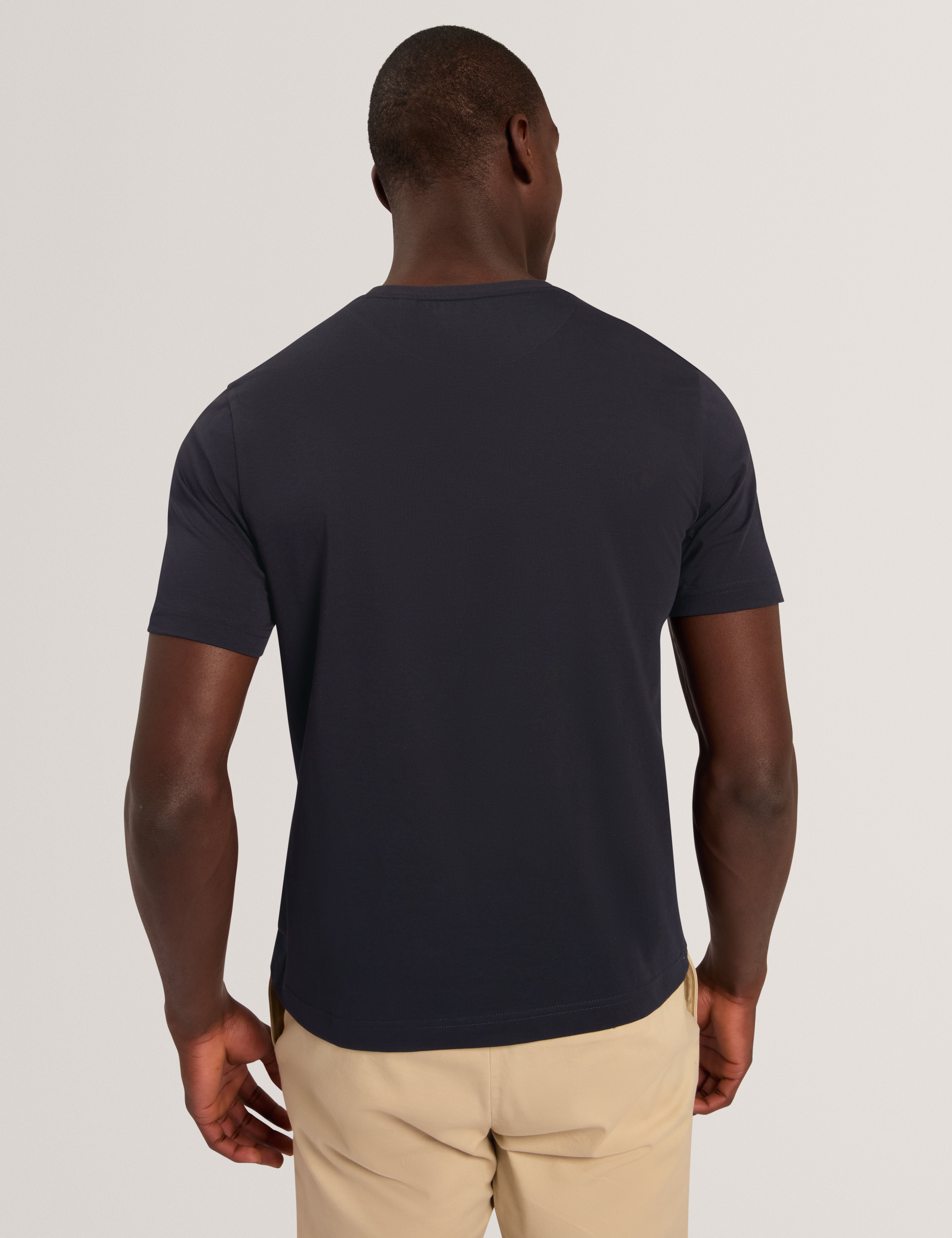 Oskkar Short Sleeve Graphic Box T-Shirt Navy
