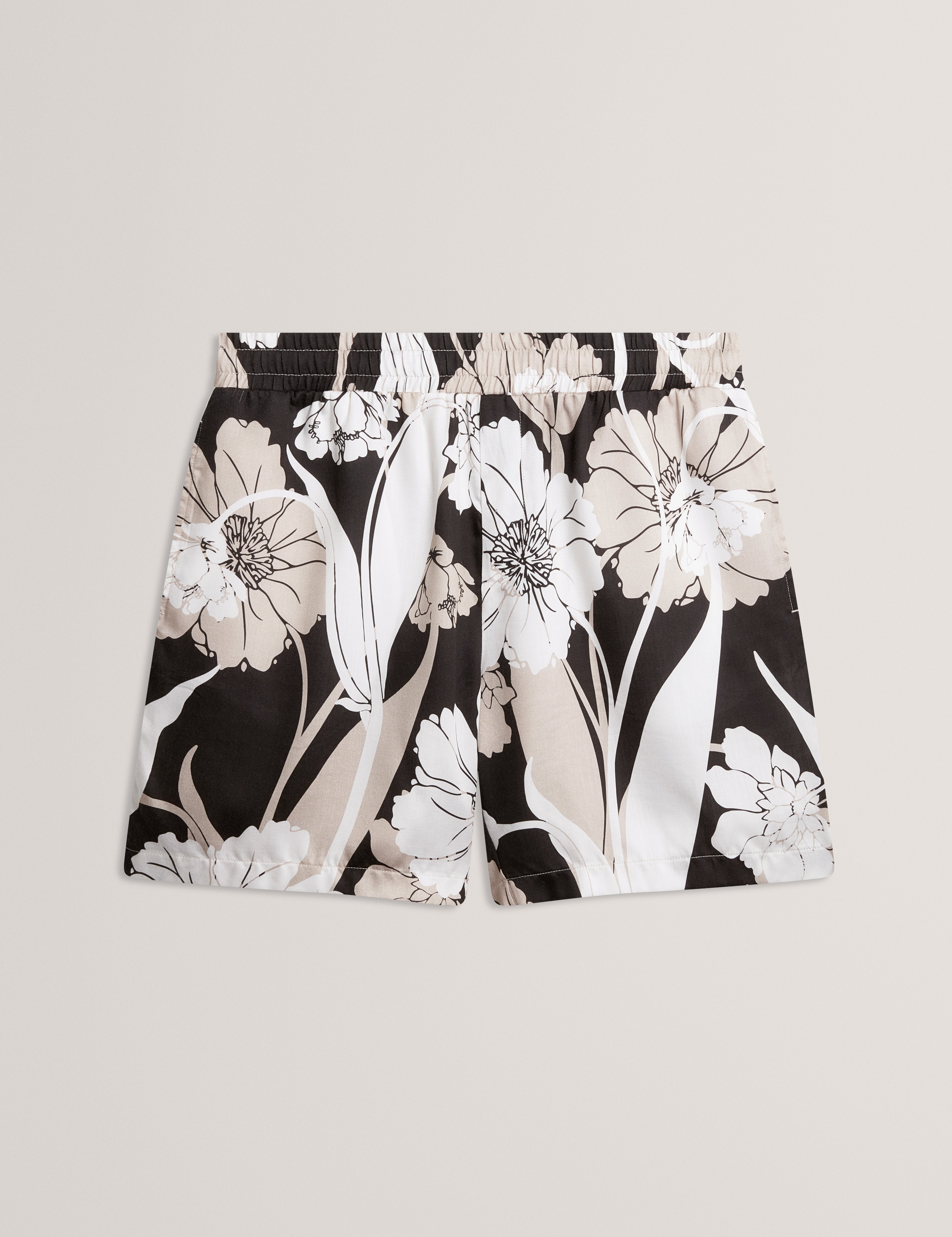 Elthamm Relaxed Bold Floral Print Short Stone
