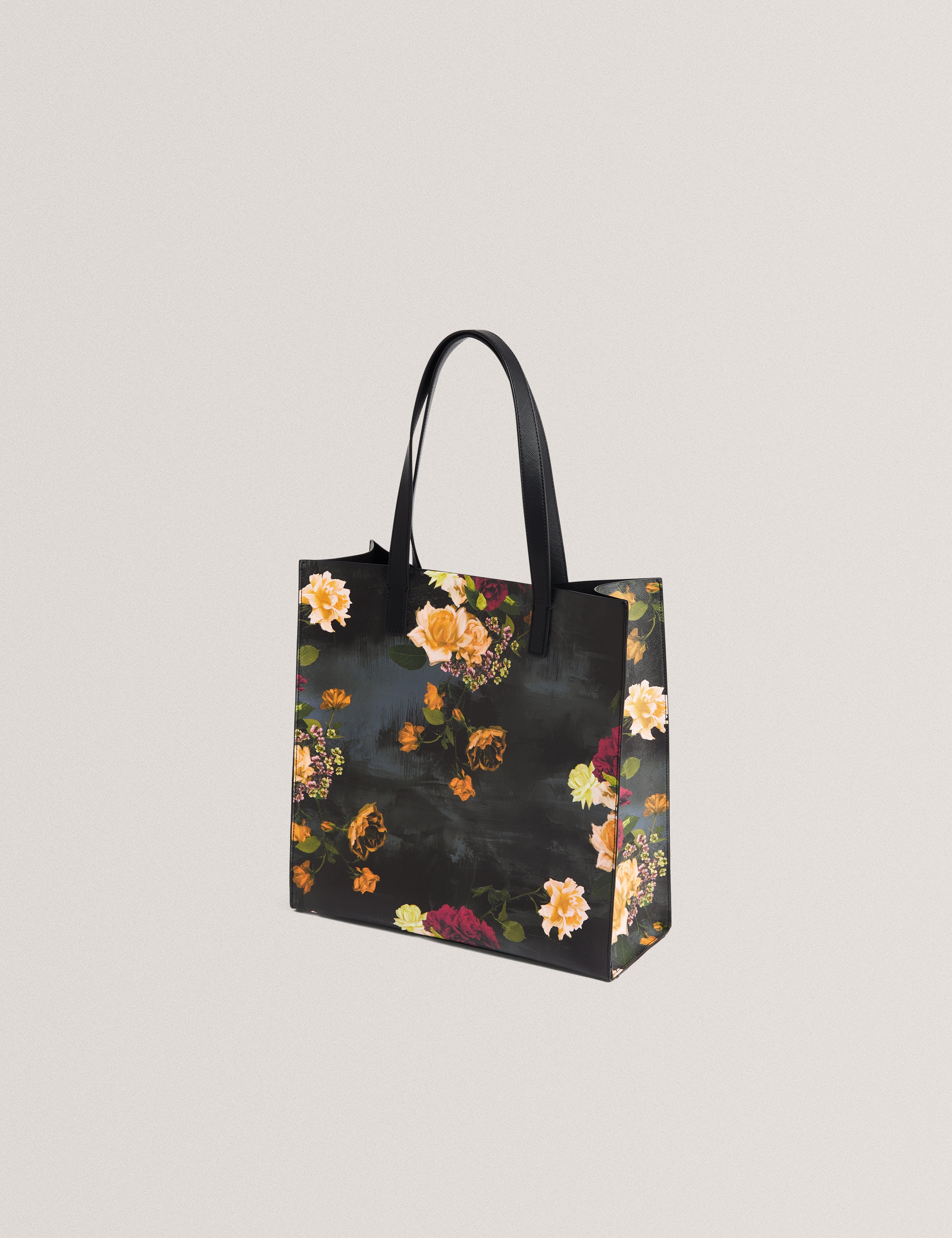 Opicon Floral Printed Large Icon Bag Black