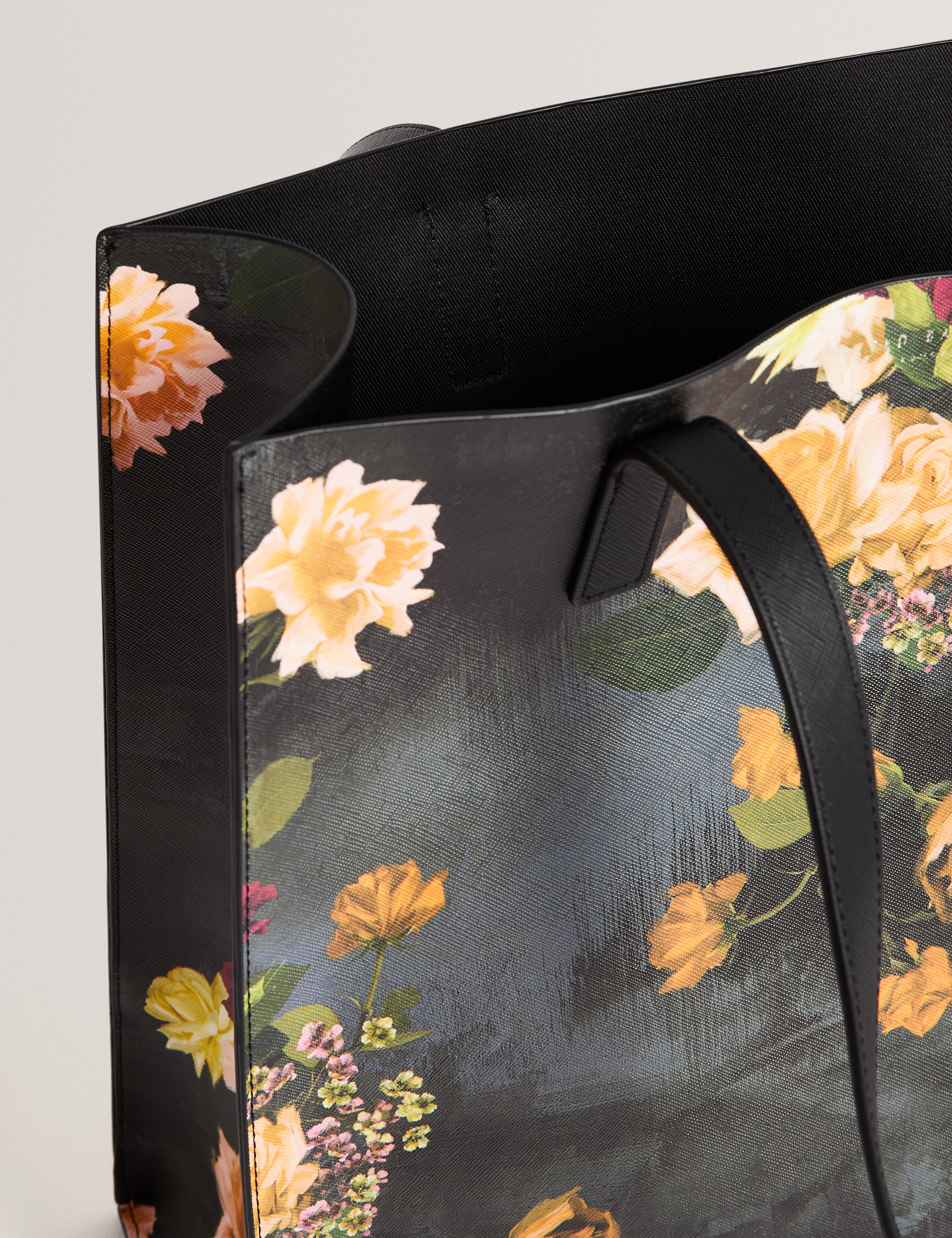 Opicon Floral Printed Large Icon Bag Black