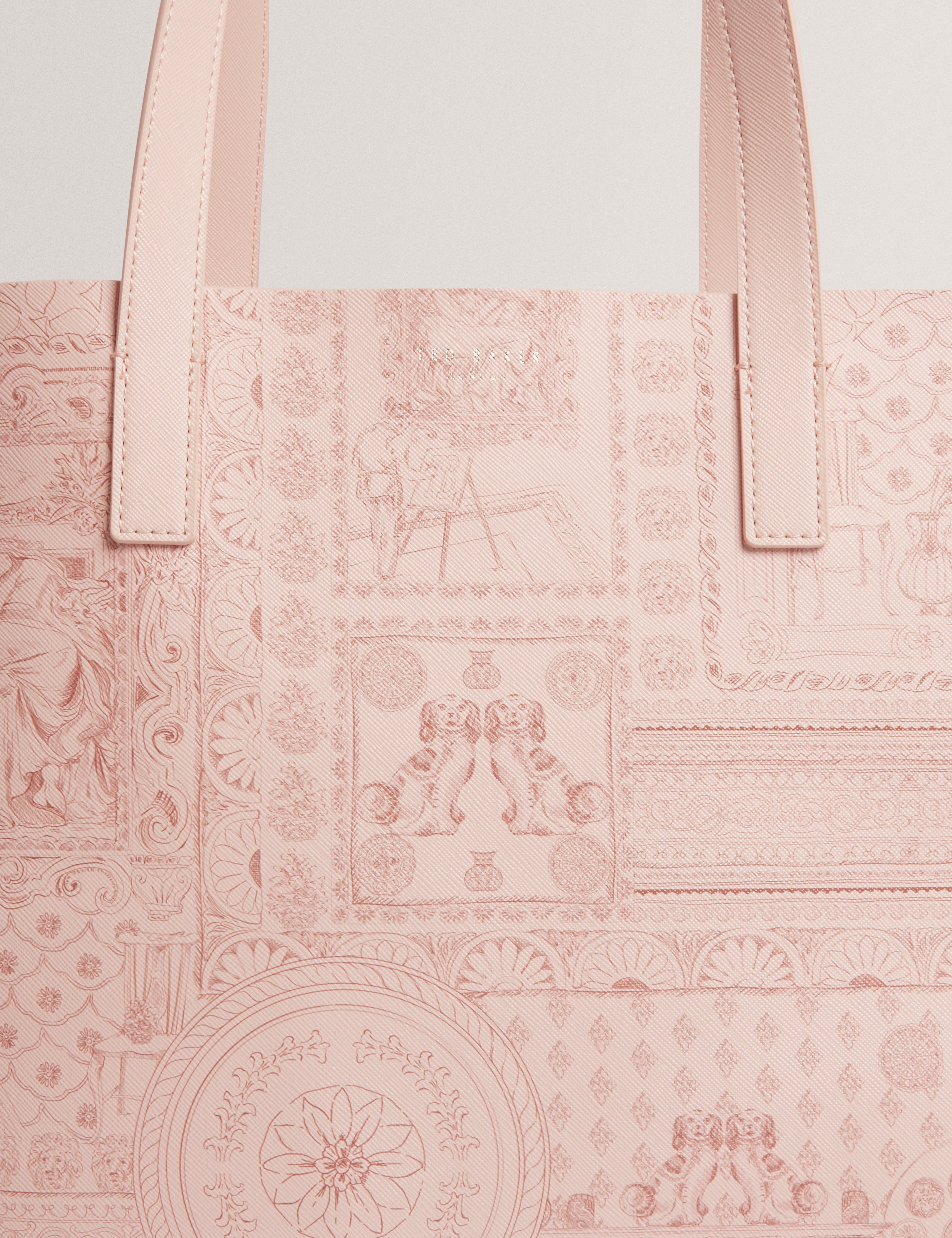Wellcon Toile Printed Large Icon Bag Pink