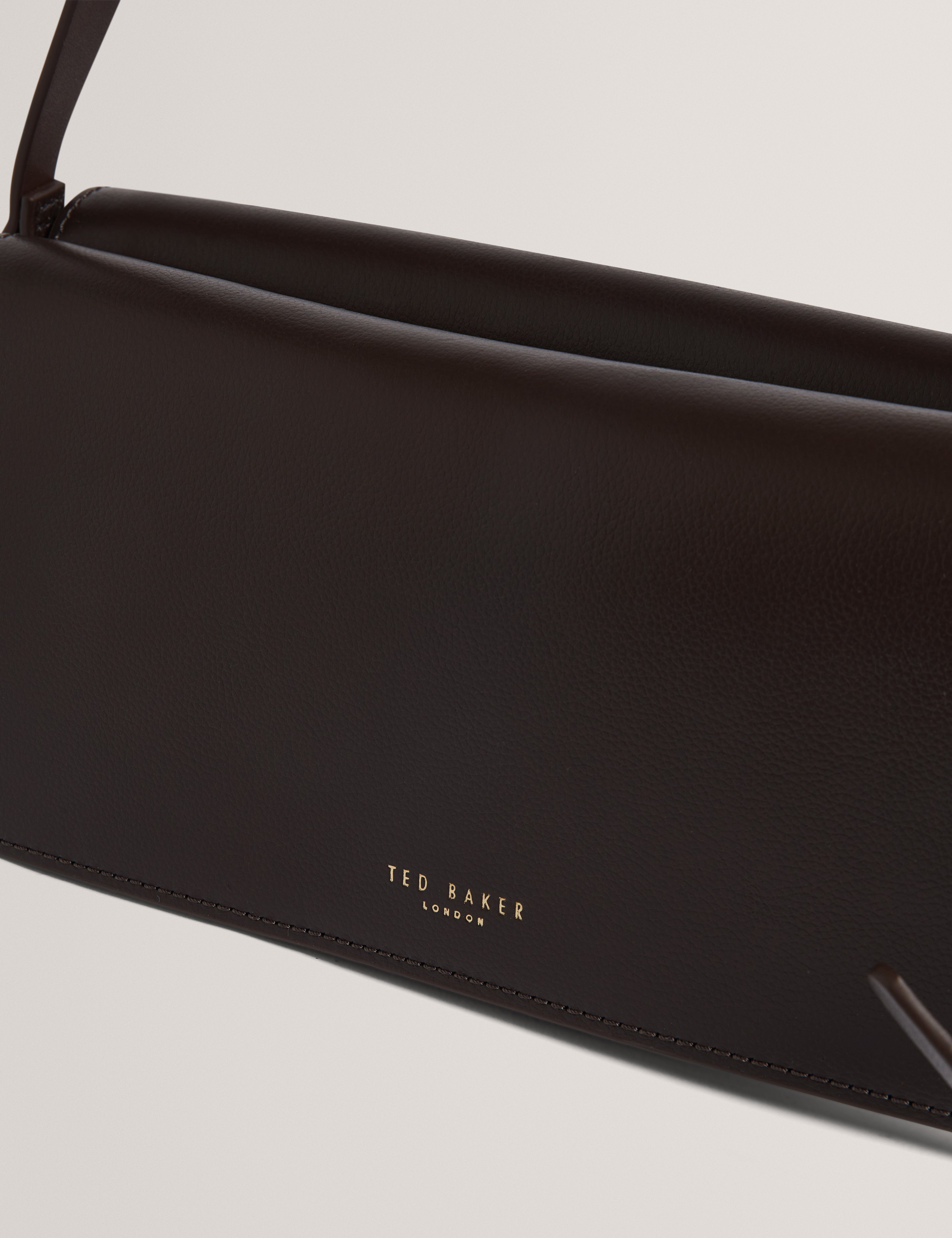 Tylora Casual Leather Shoulder Bag Brn-Choc