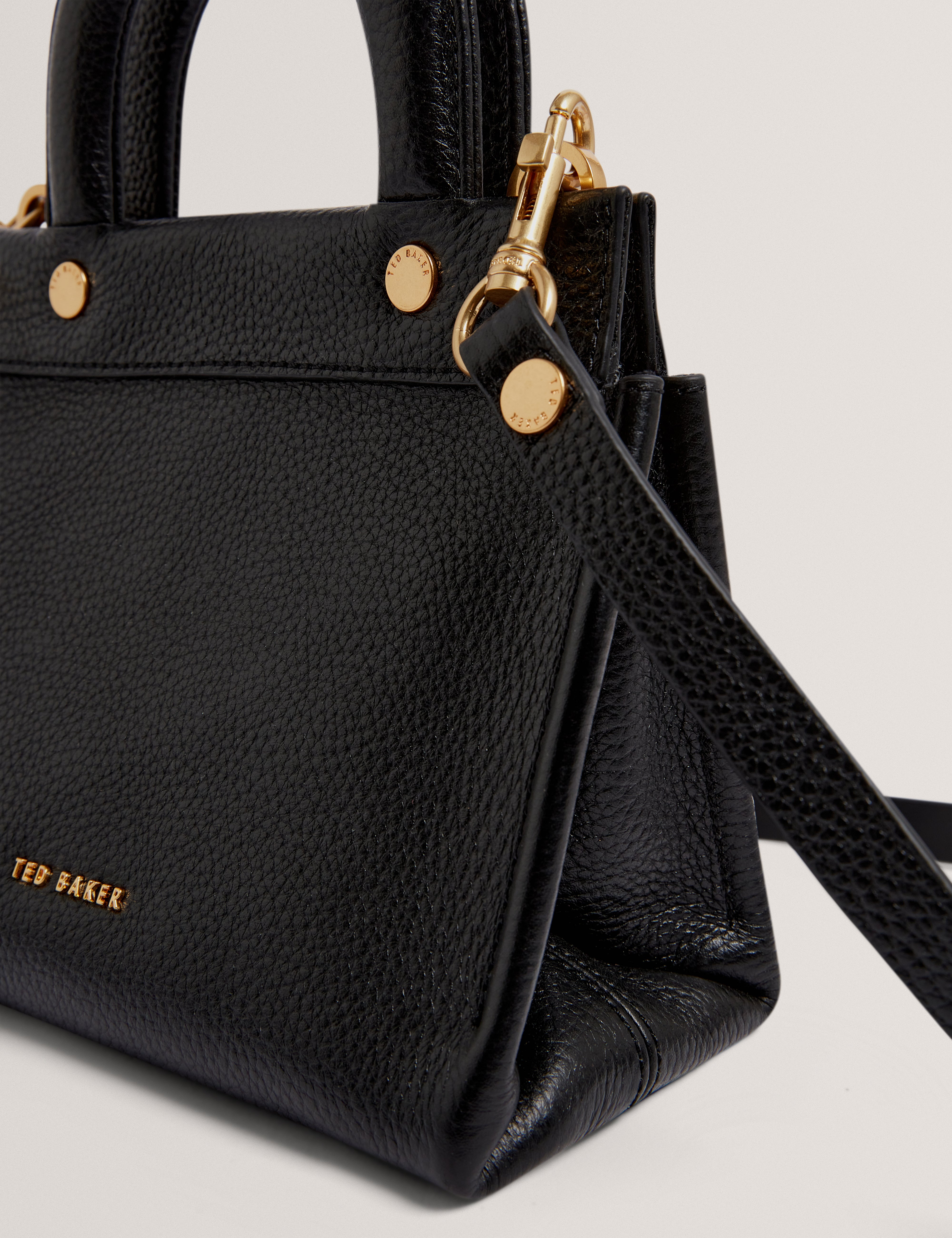 Roniaa Grab Handle Small Tote Bag Black