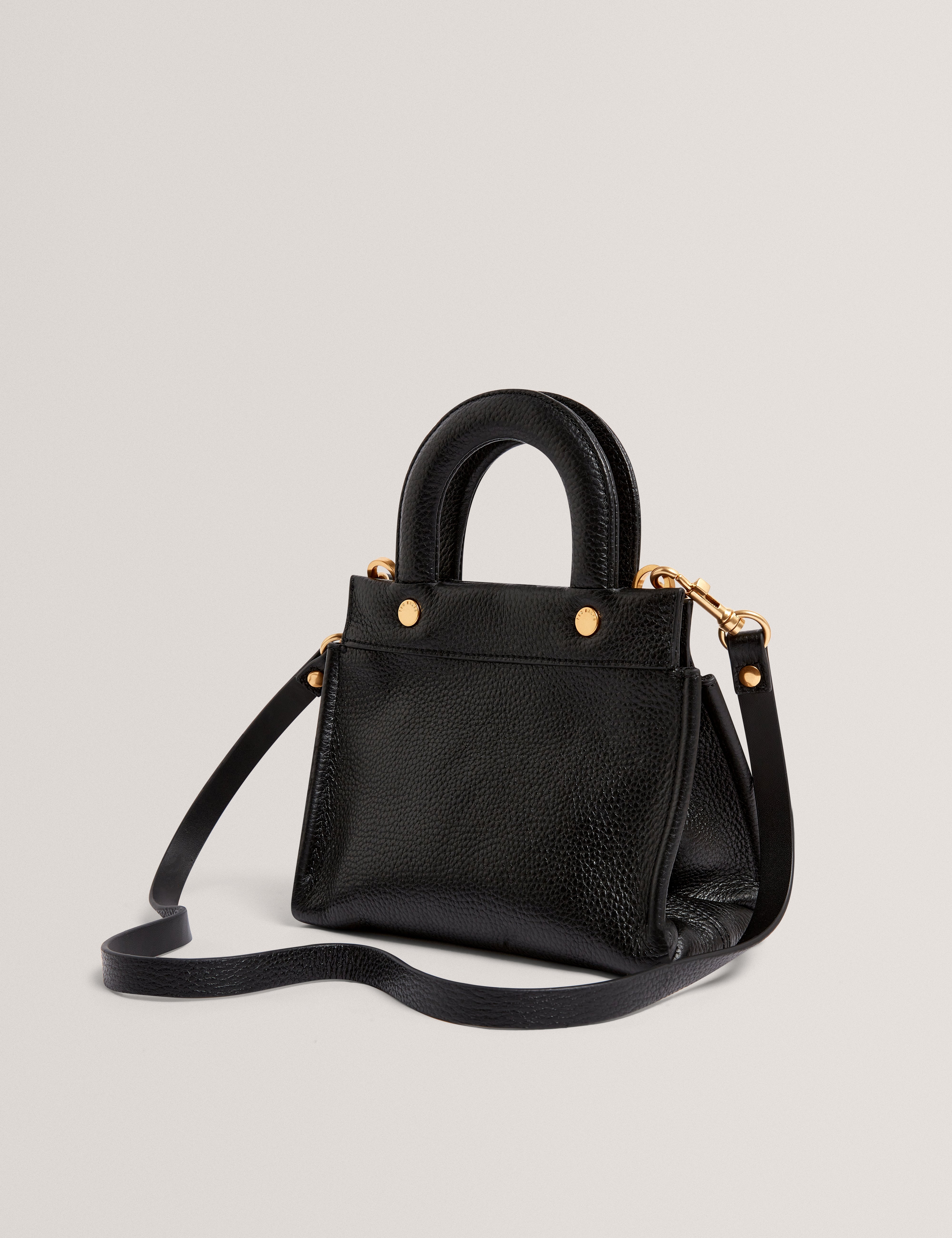 Roniaa Grab Handle Small Tote Bag Black