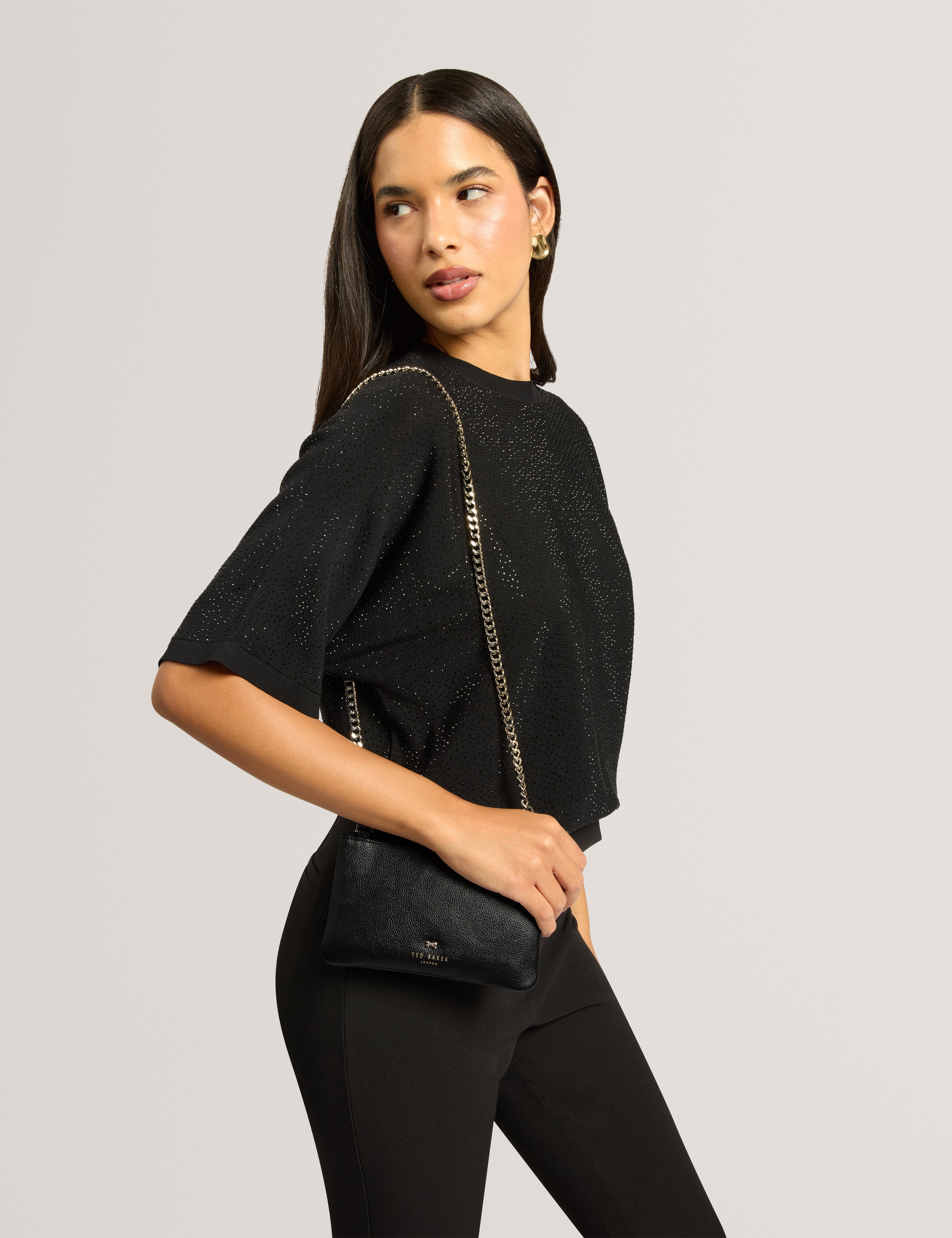 Aleea Crossbody Mini Pouch Black