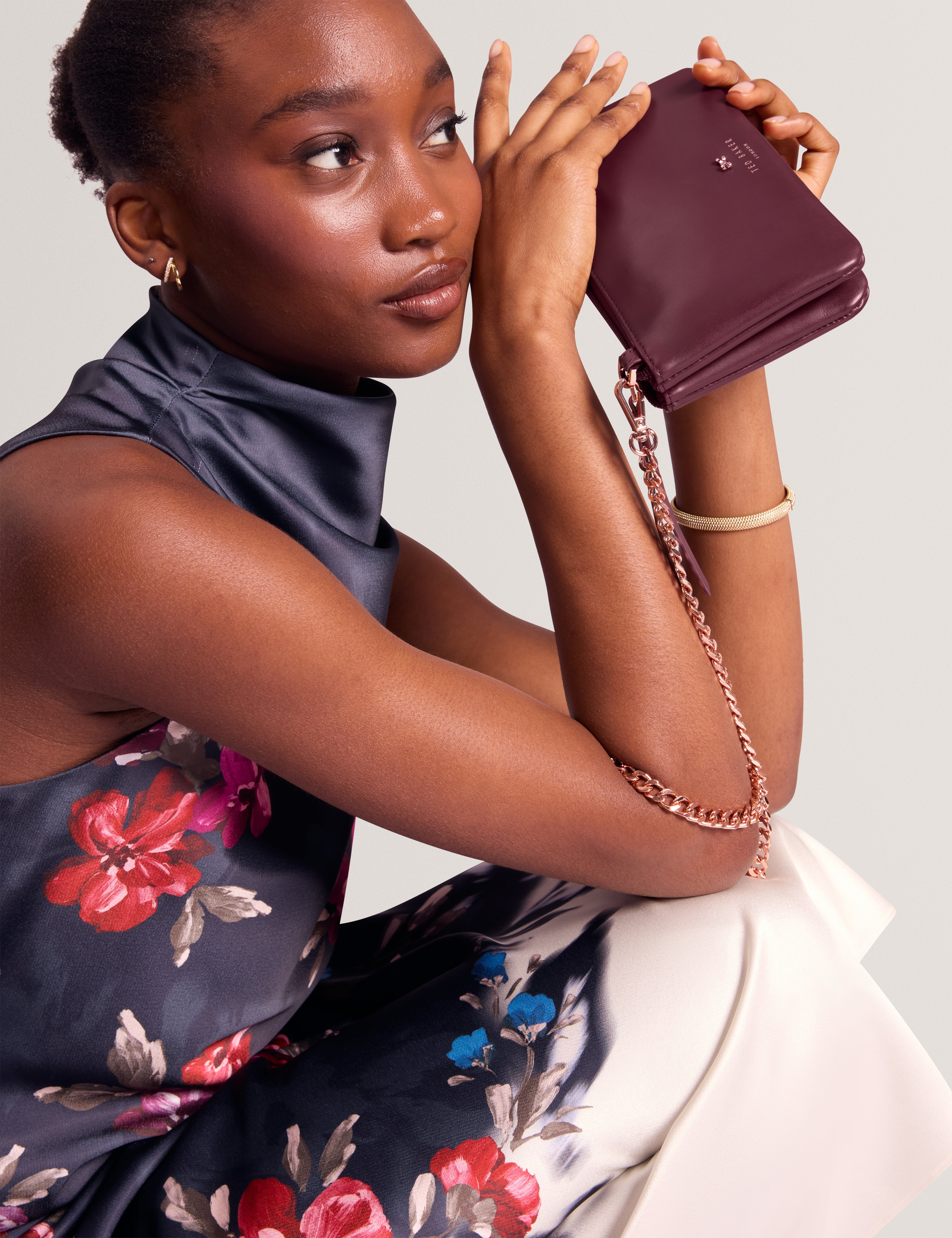 Aleea Crossbody Mini Pouch Dk-Red