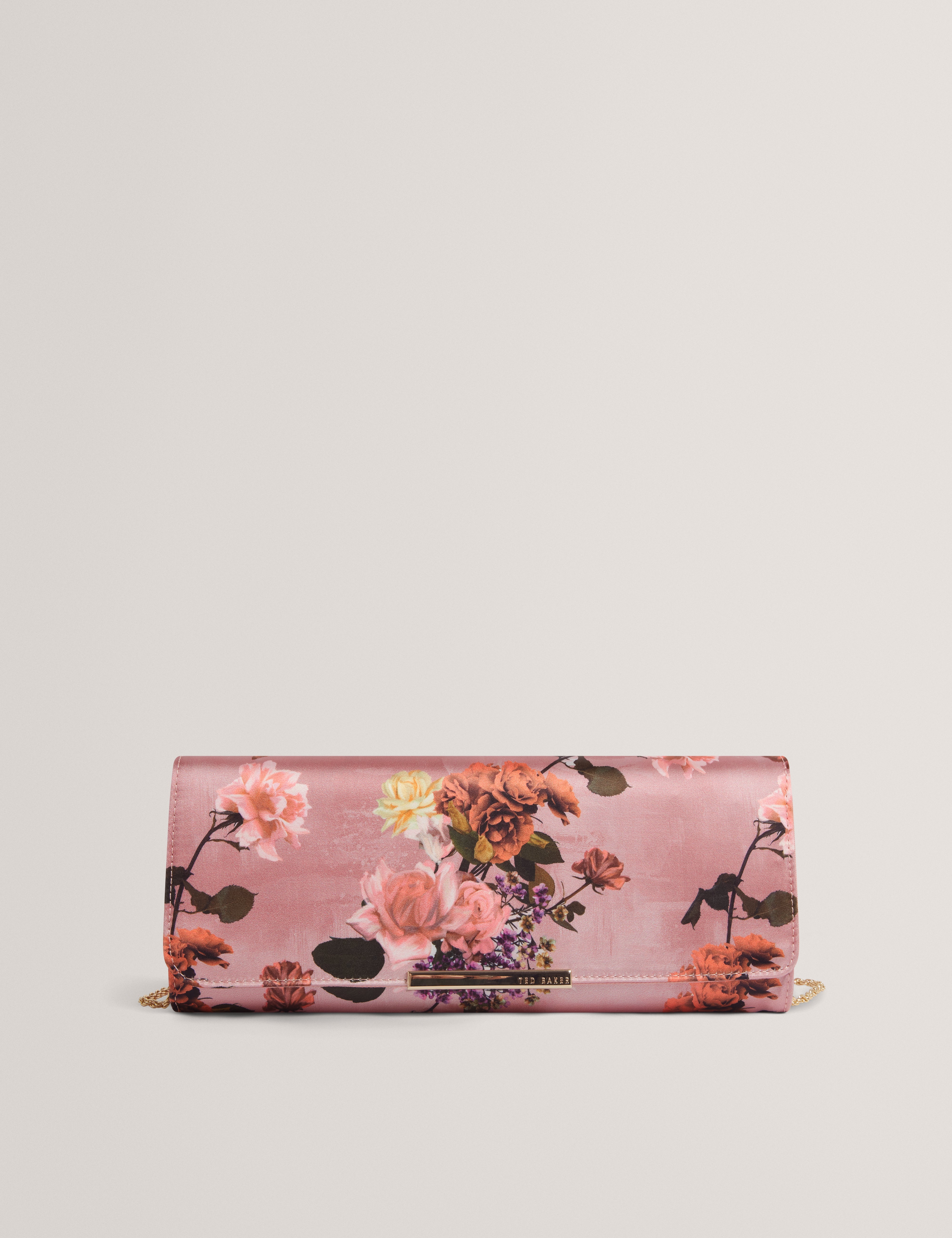 Mariita Printed Elongated Evening Bag Pink