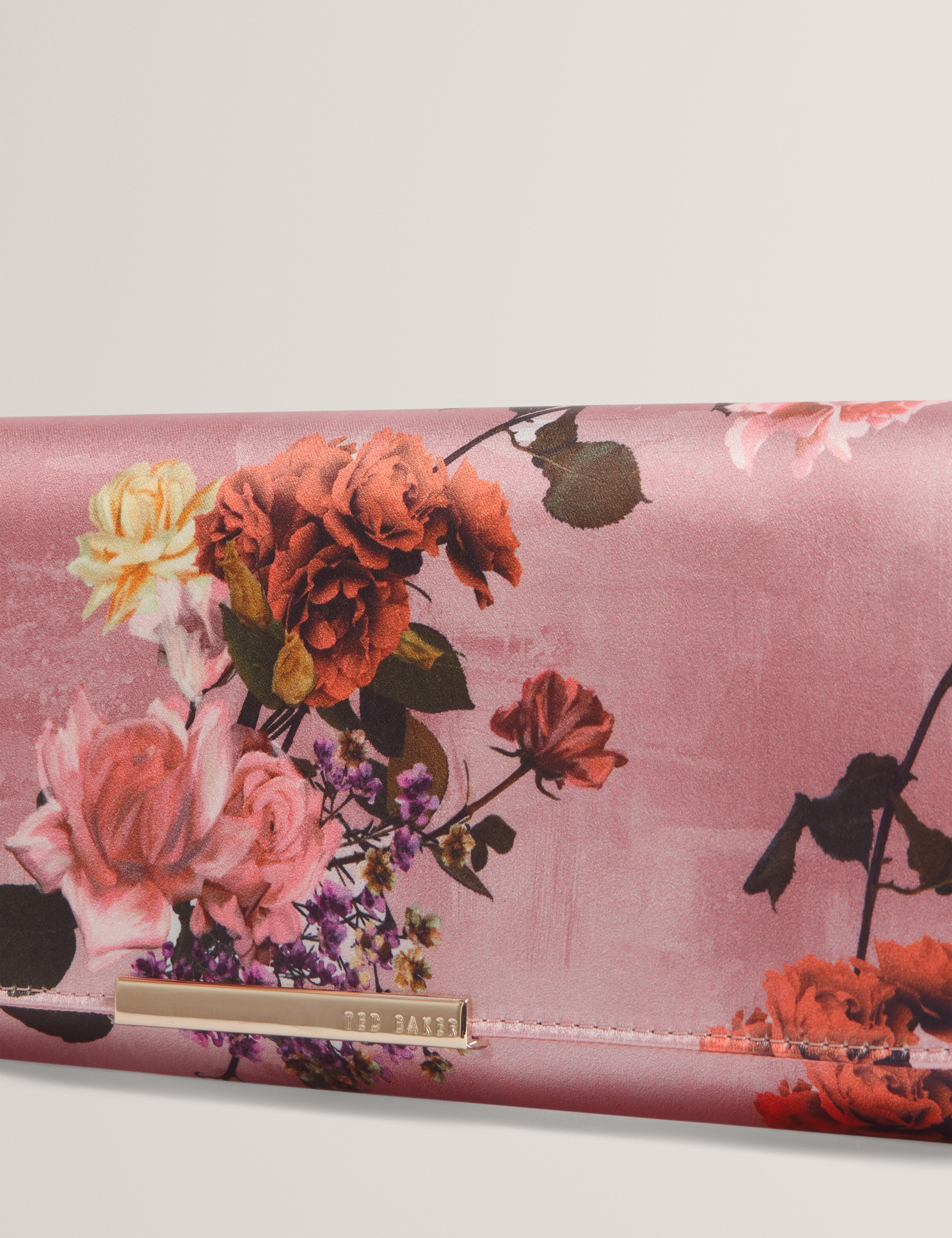 Mariita Printed Elongated Evening Bag Pink