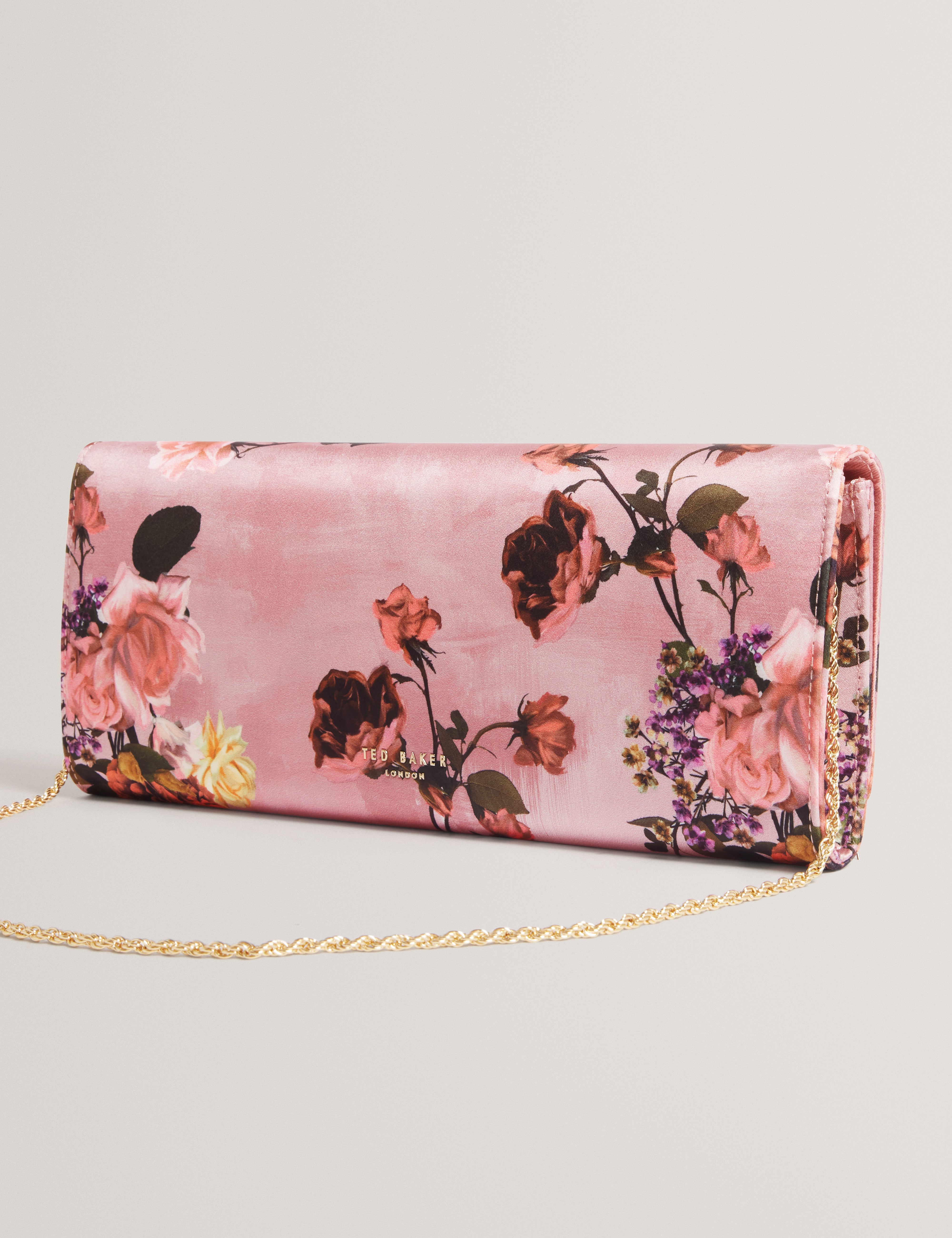 Mariita Printed Elongated Evening Bag Pink