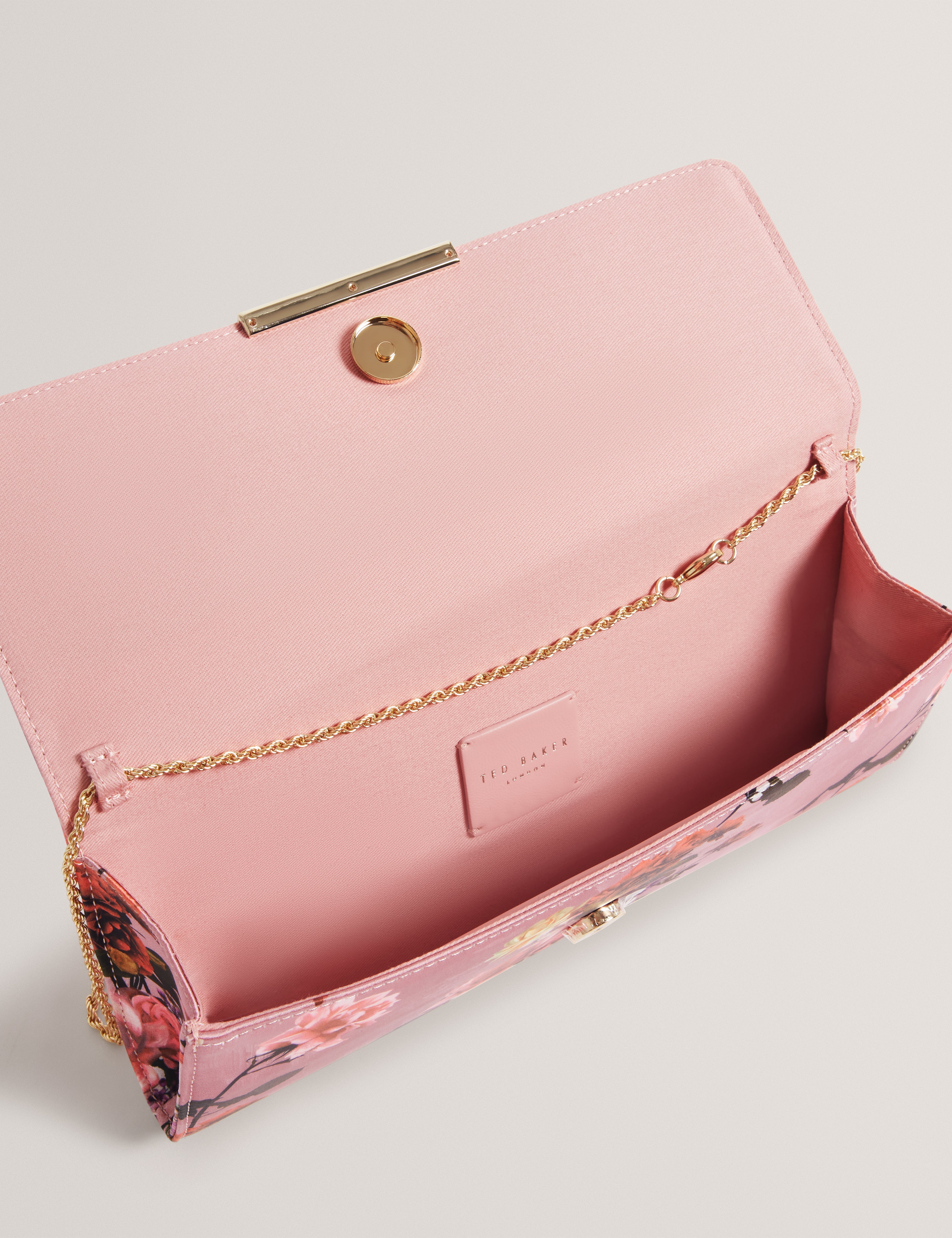 Mariita Printed Elongated Evening Bag Pink