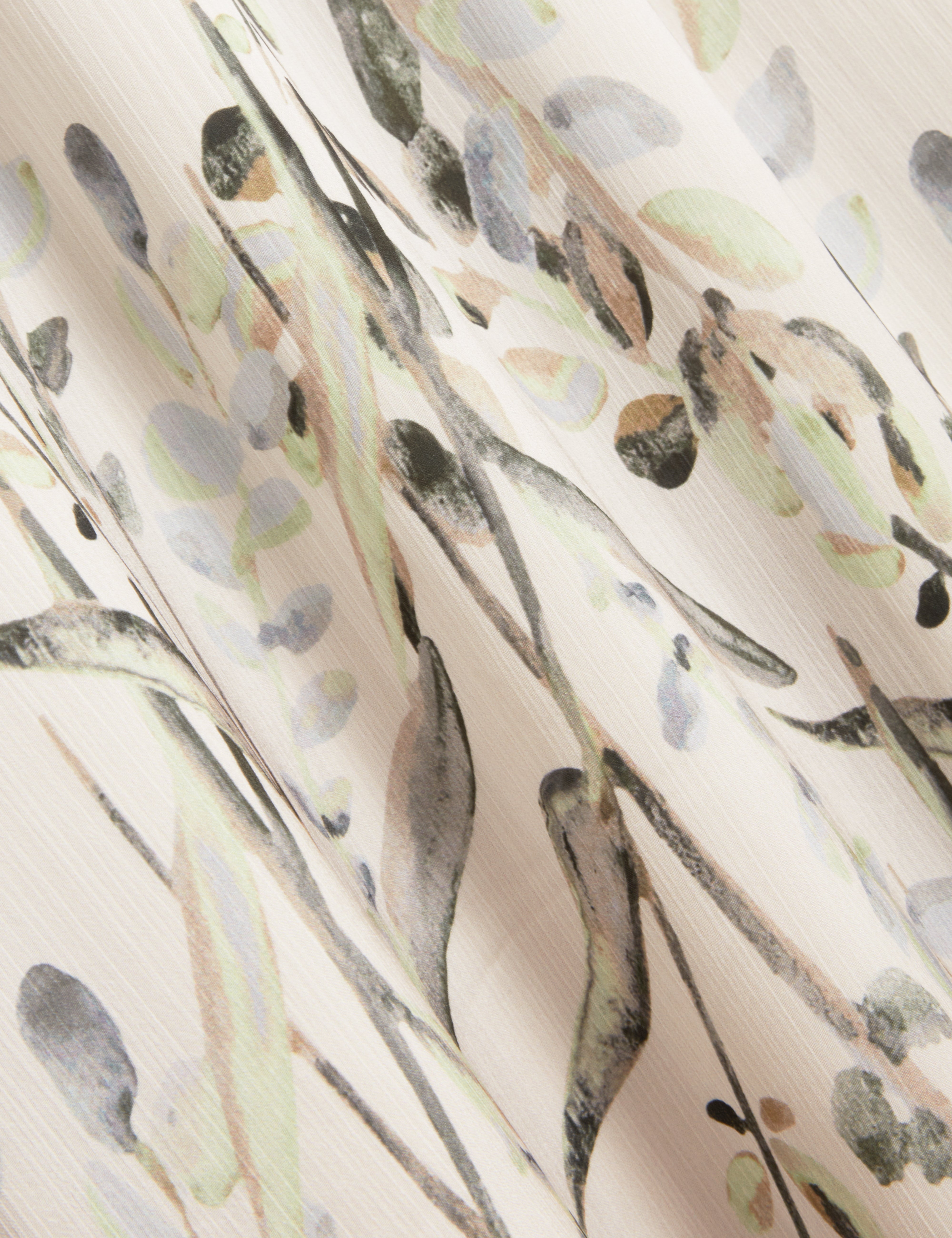 Gildaa Printed Cape Detail Maxi Dress Natural