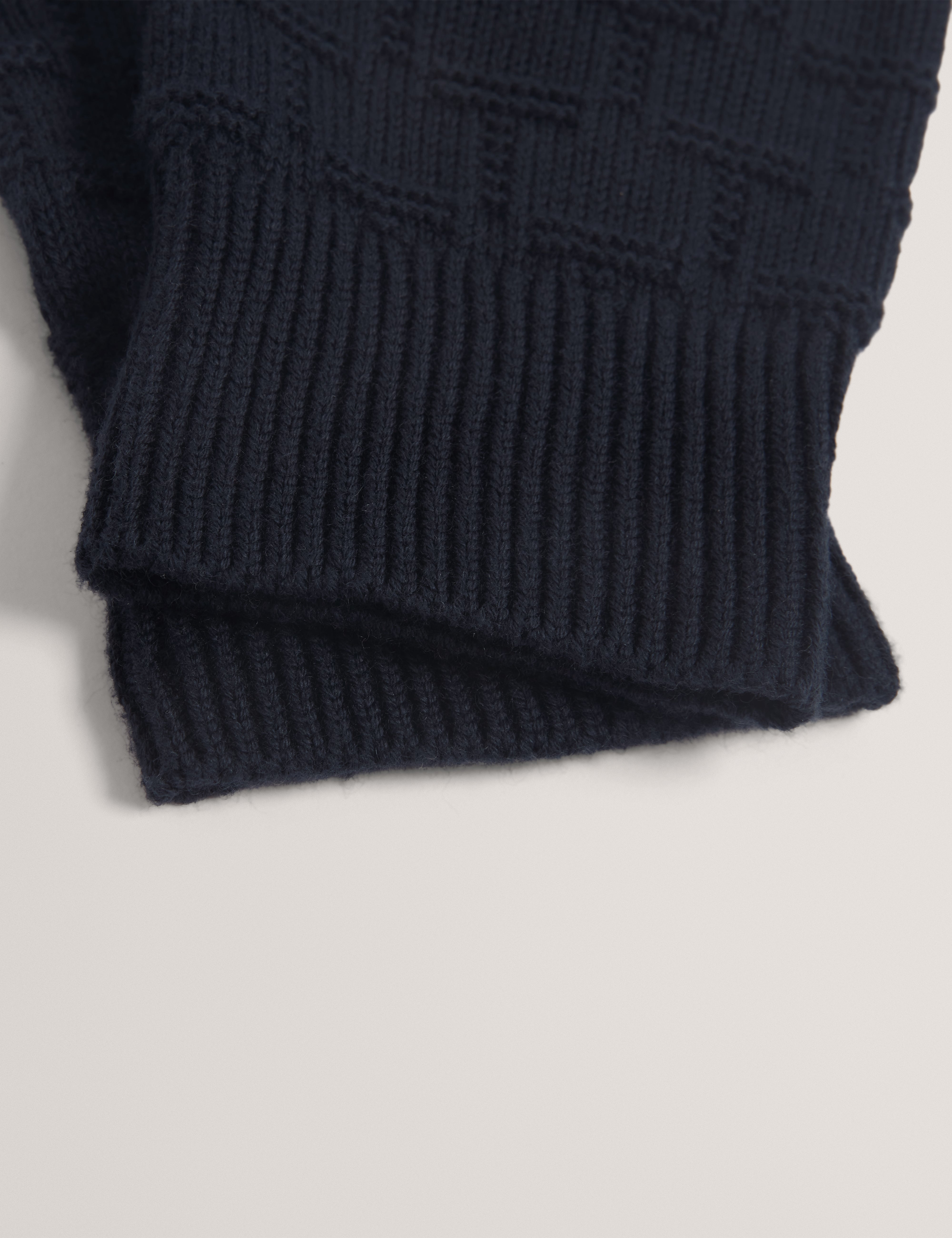 Nathann T Repeat Knitted Hat And Glove Set Navy