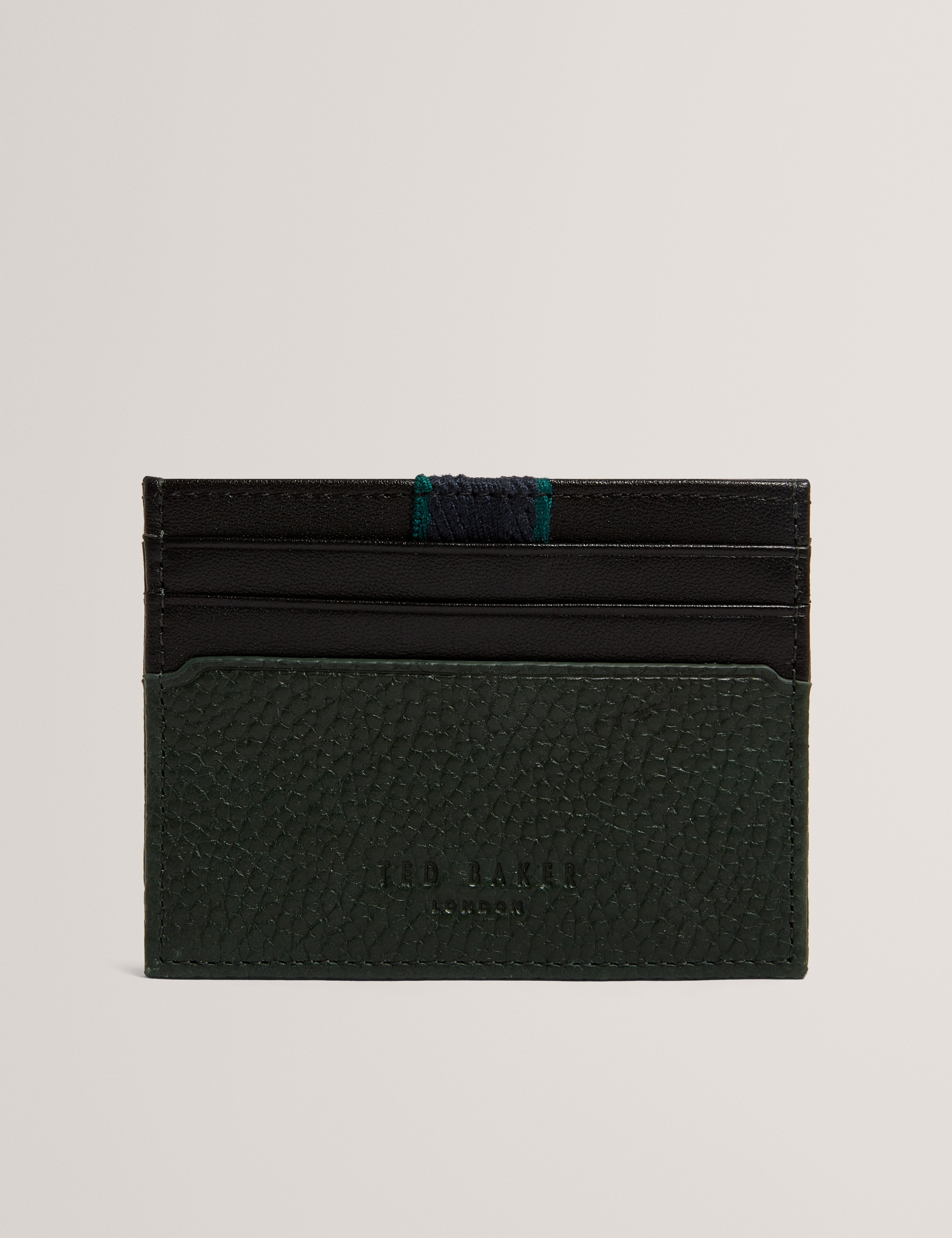 Rasheem Leather Webbing Tab Wallet Dk-Green