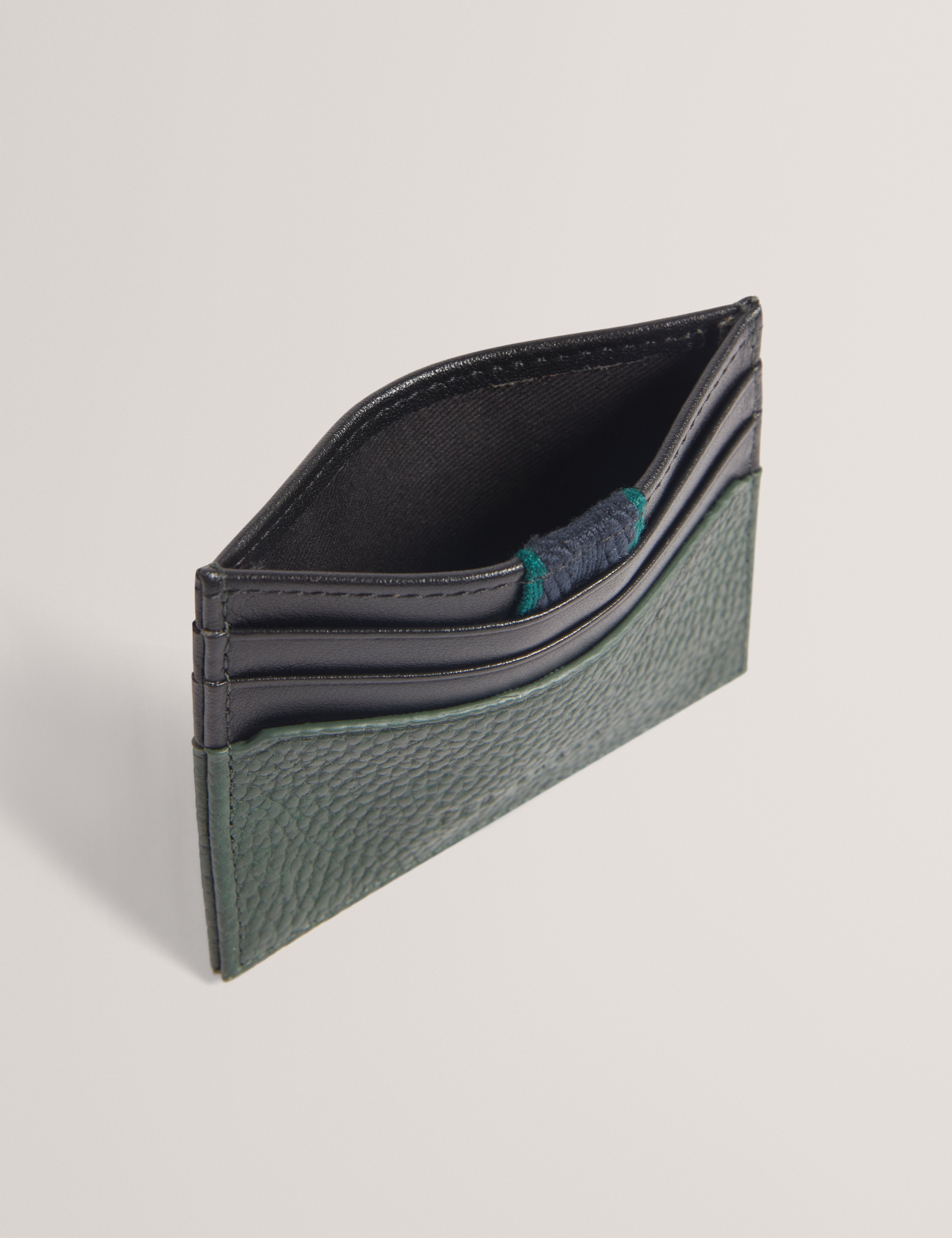 Rasheem Leather Webbing Tab Wallet Dk-Green