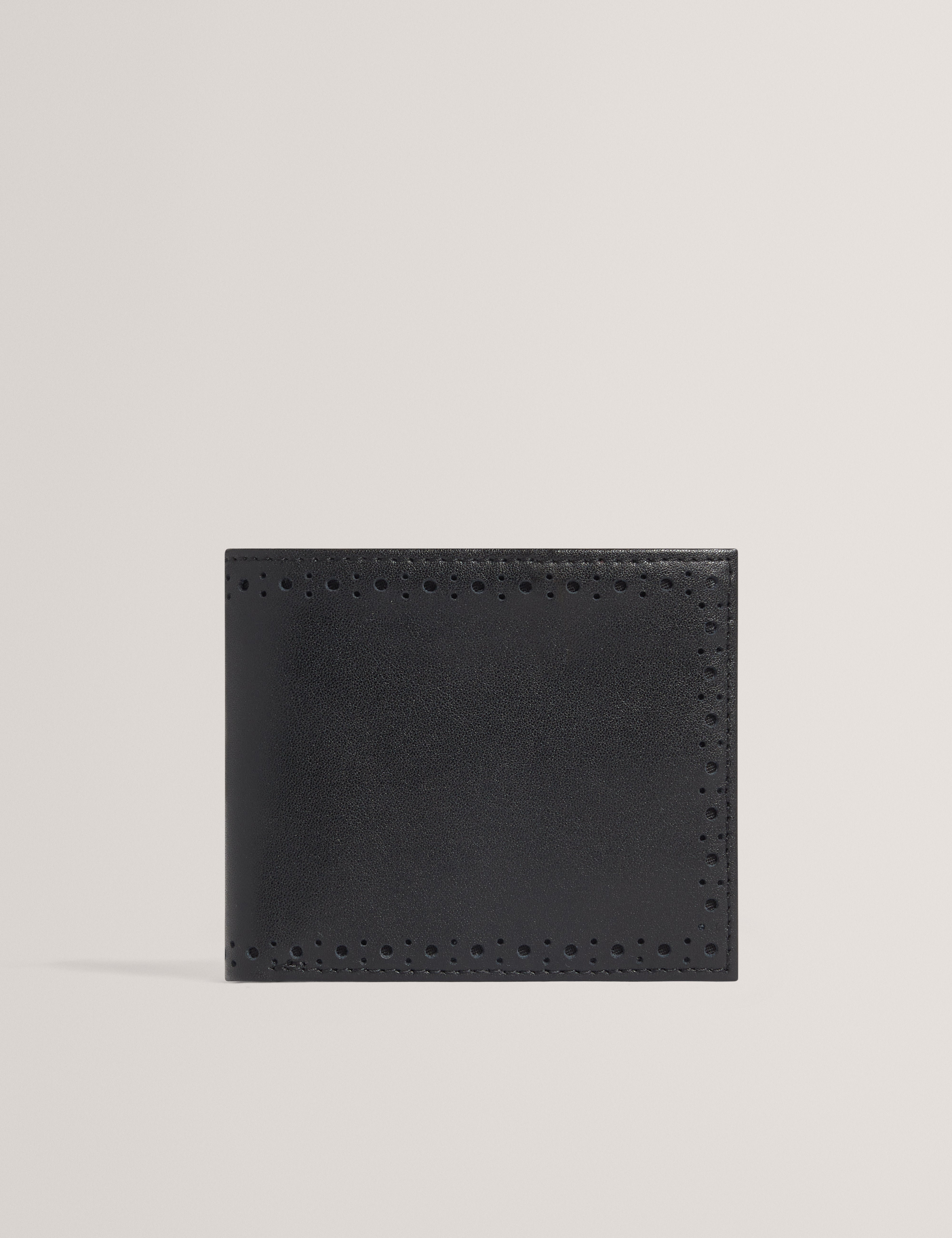Dommii Brogue Detail Wallet Black