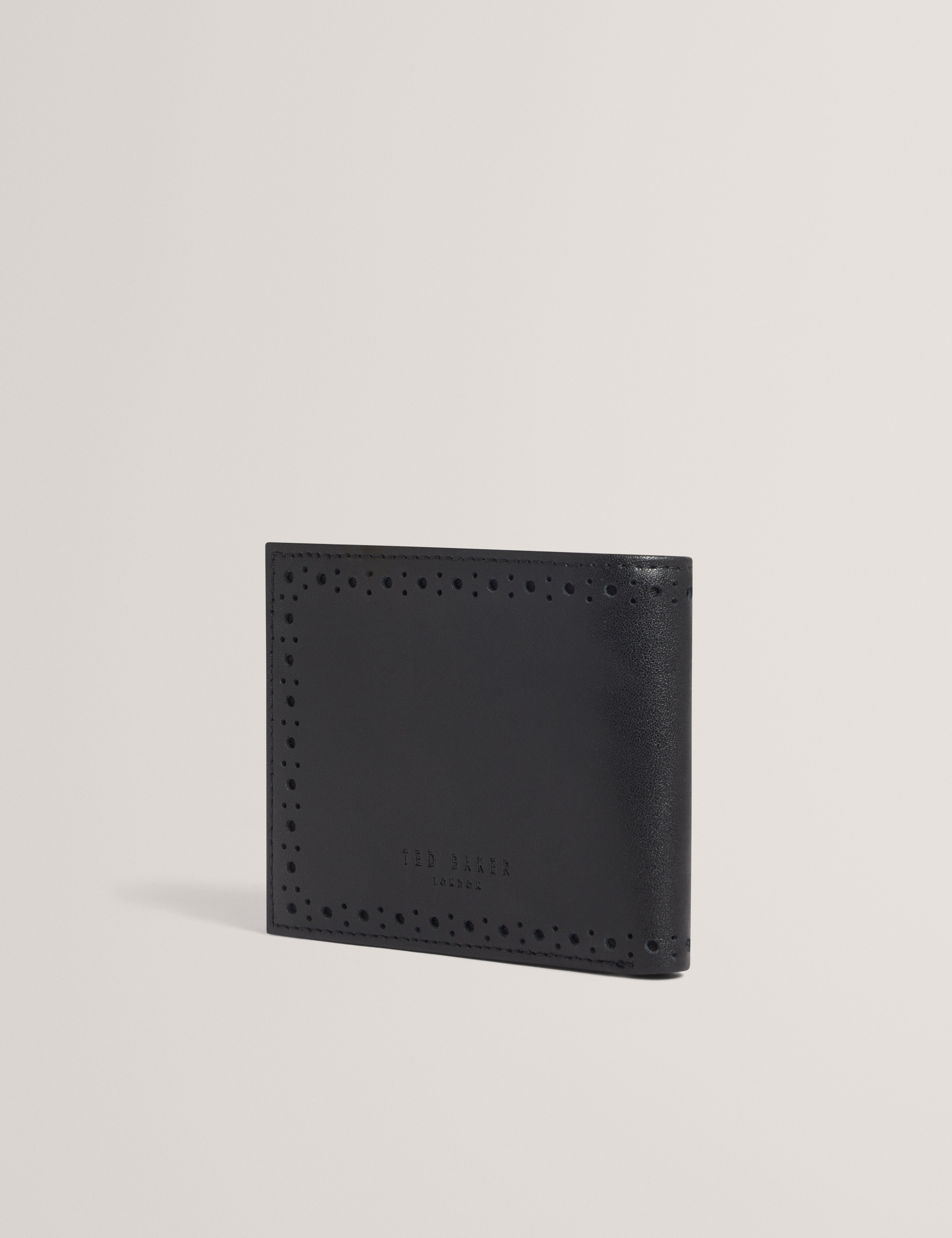 Dommii Brogue Detail Wallet Black