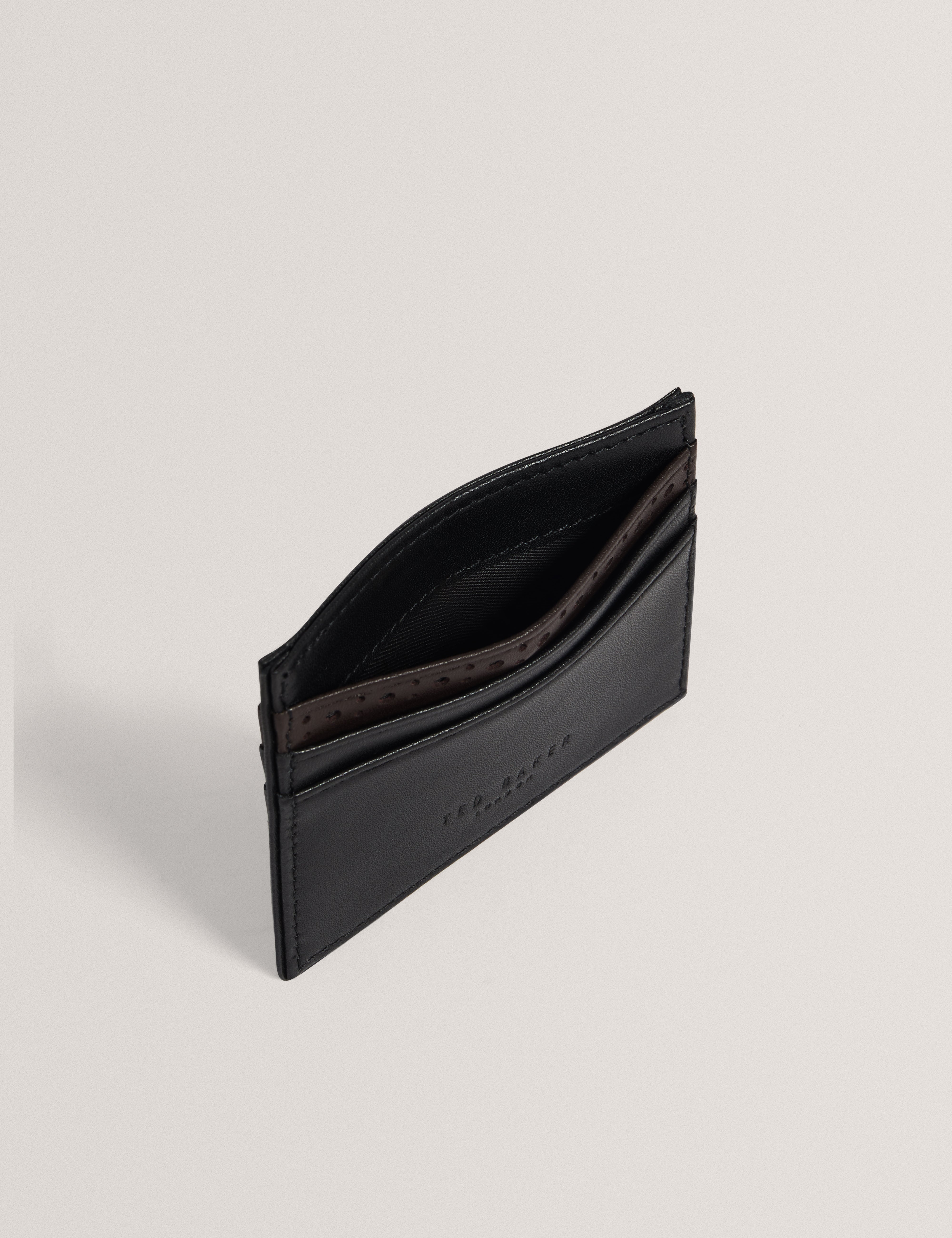 Dommini Brogue Detail Card Holder Black
