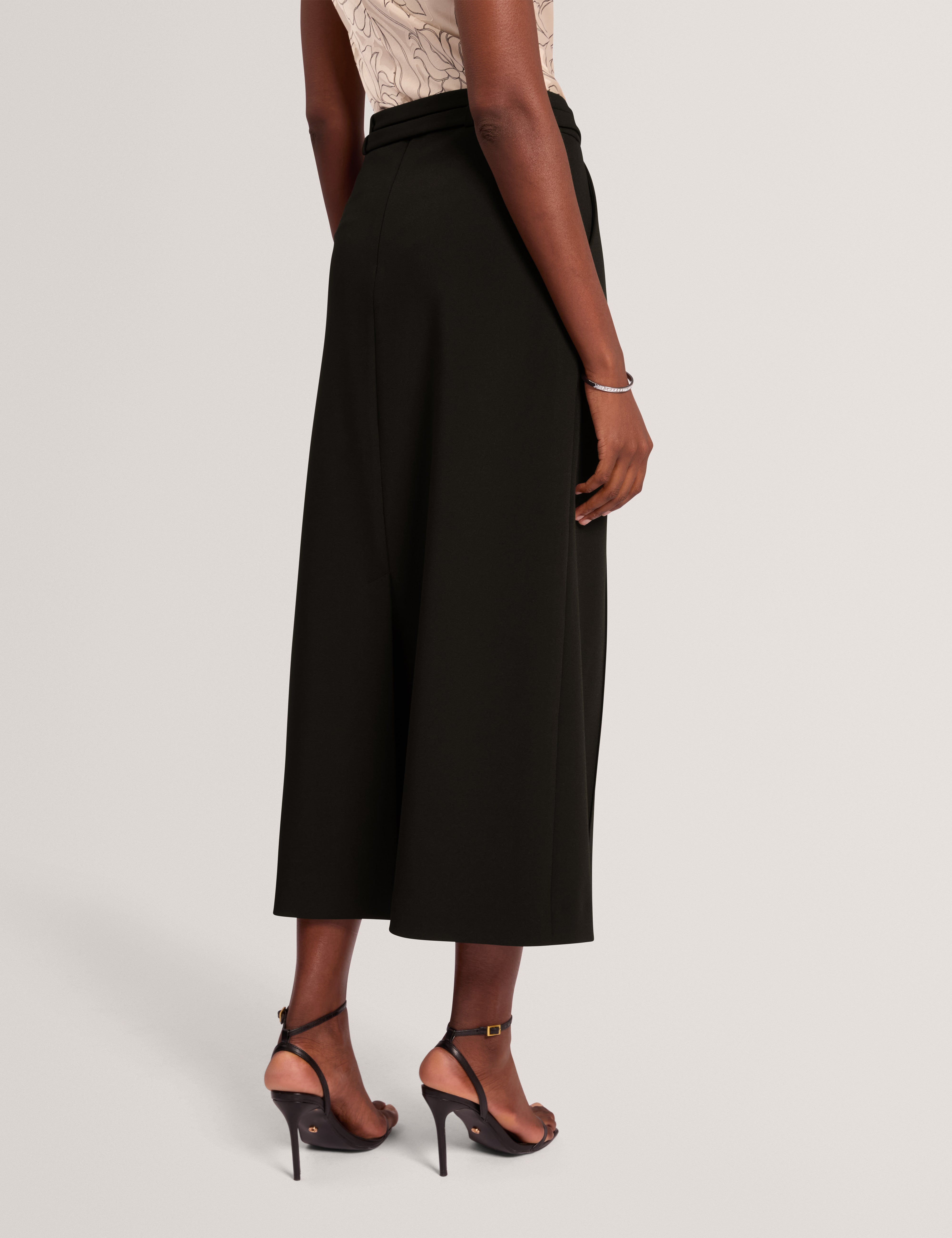 Hanlies Tailored Maxi Skirt With Belt Black