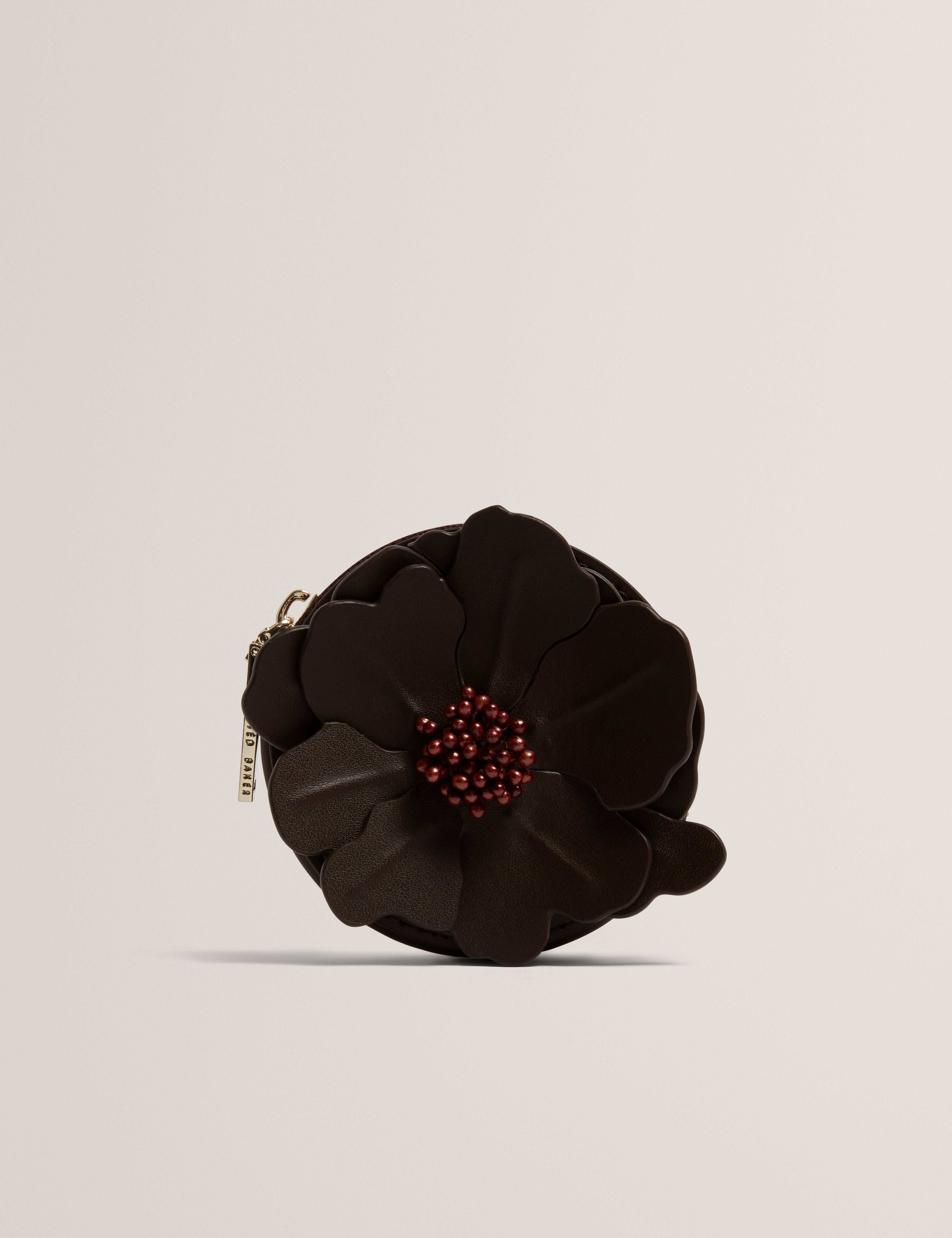 Florico Flower Coin Purse Brn-Choc