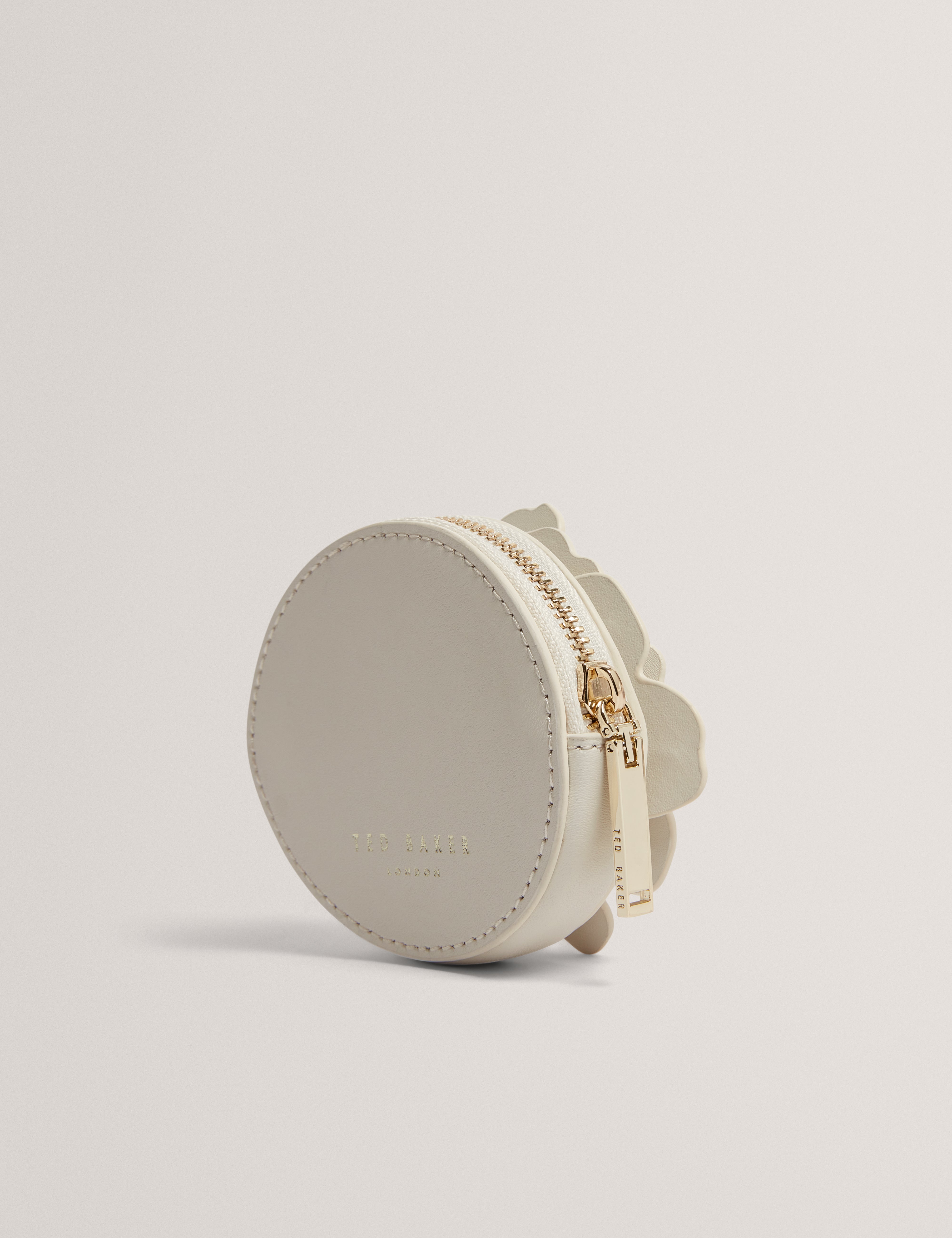 Florico Flower Coin Purse Ivory