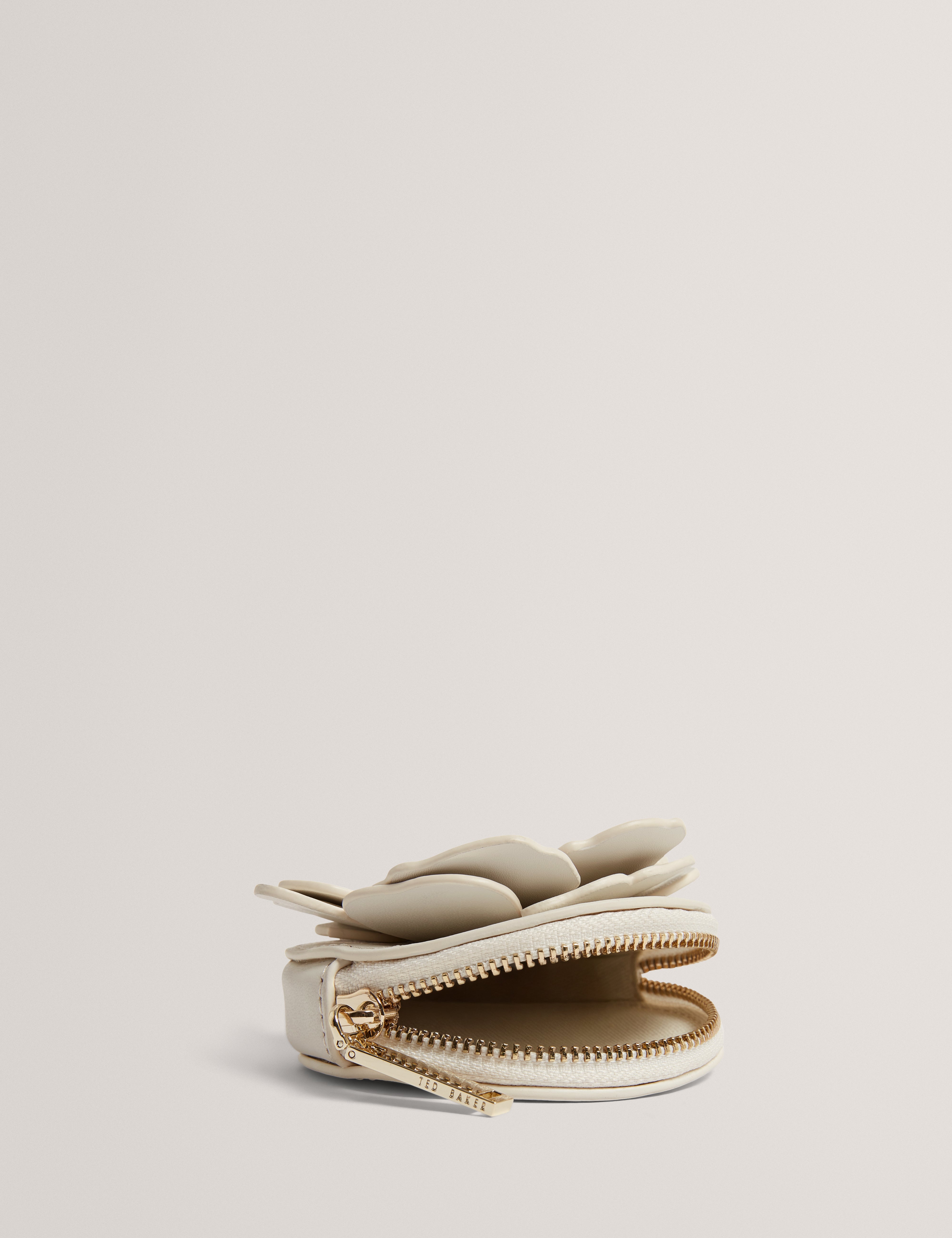 Florico Flower Coin Purse Ivory