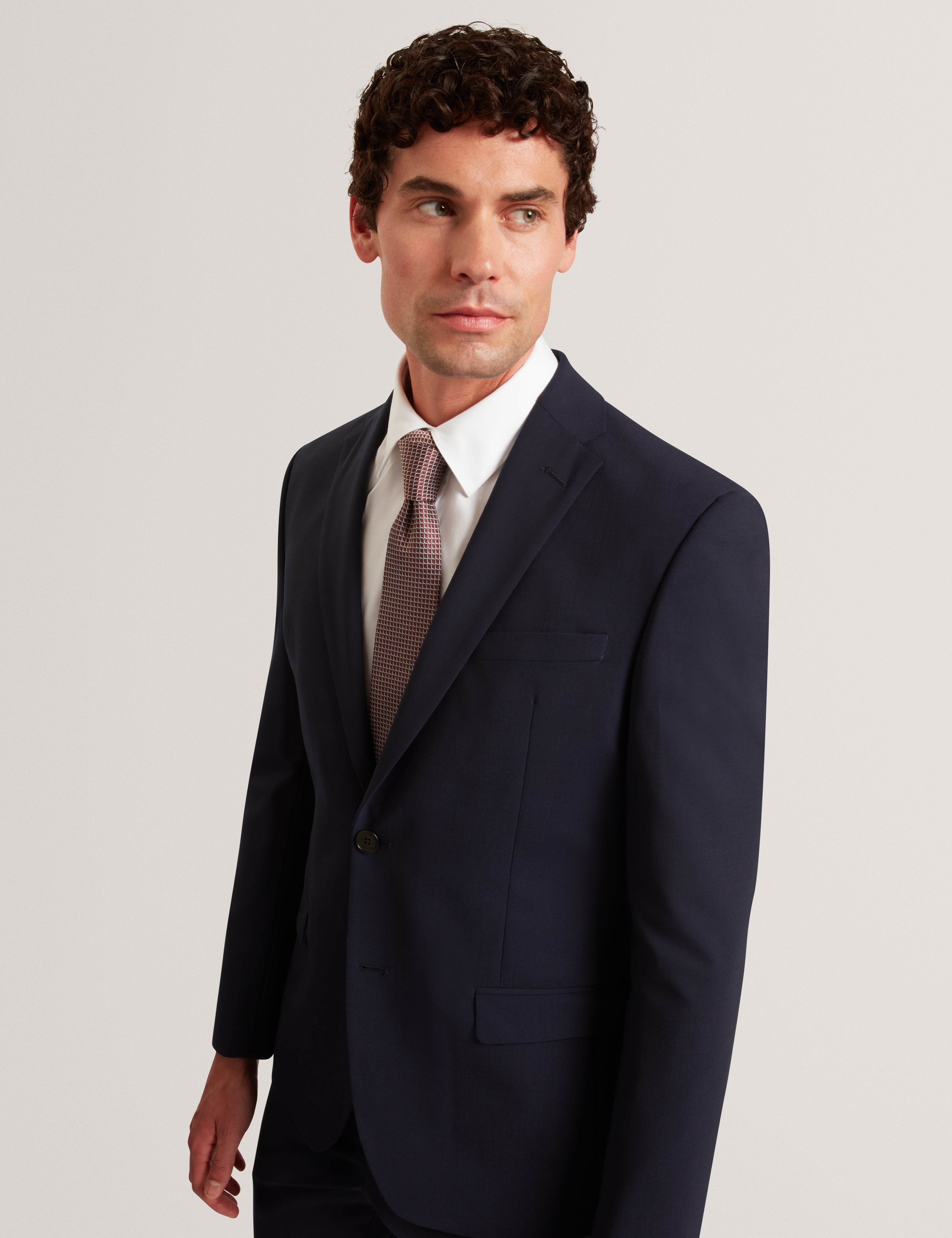 Hiyde Semi Plain Jackquard Silk Tie Maroon