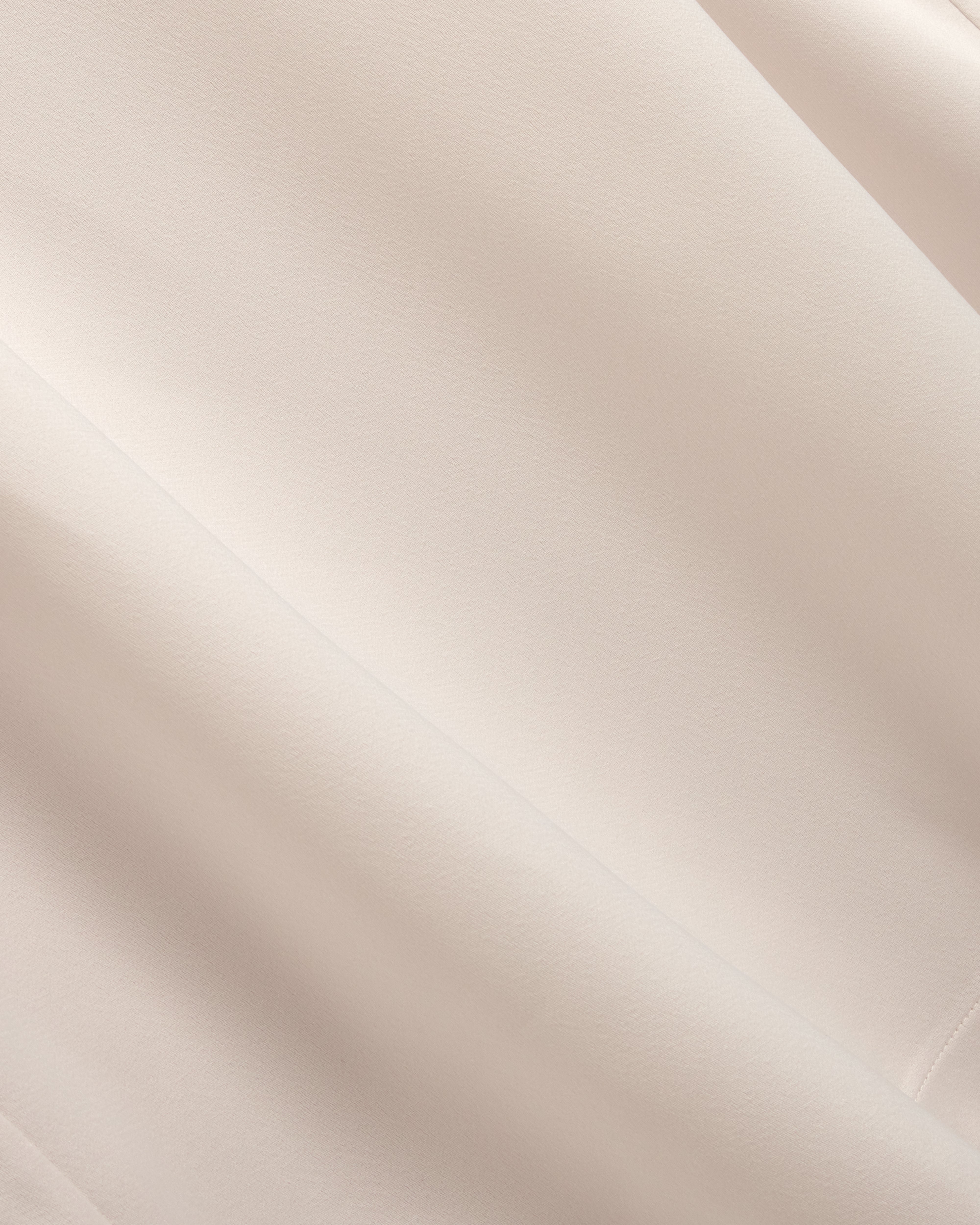 Aibaa Satin Short Sleeve T Shirt Natural
