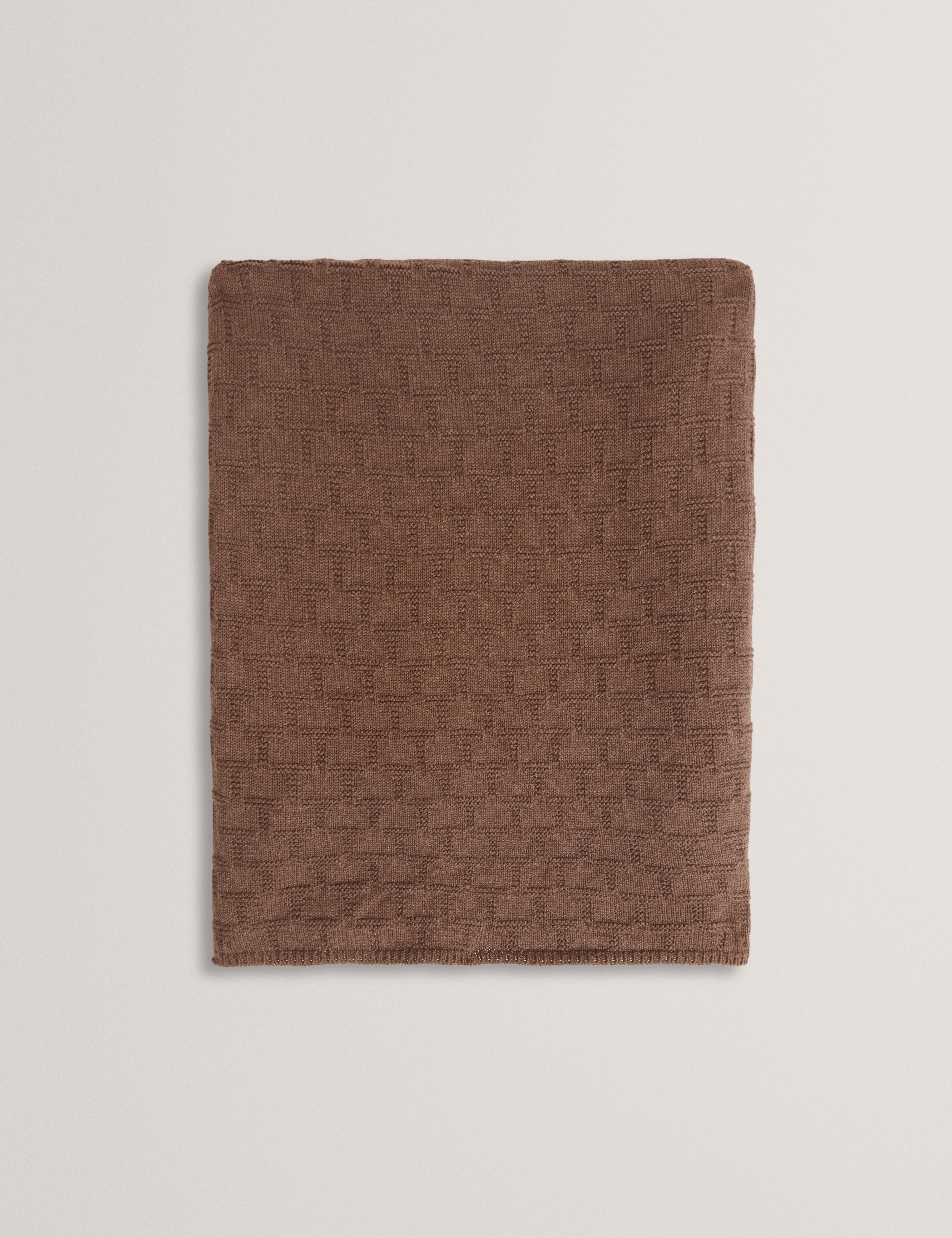 Terni T Repeat Knit Scarf Brown
