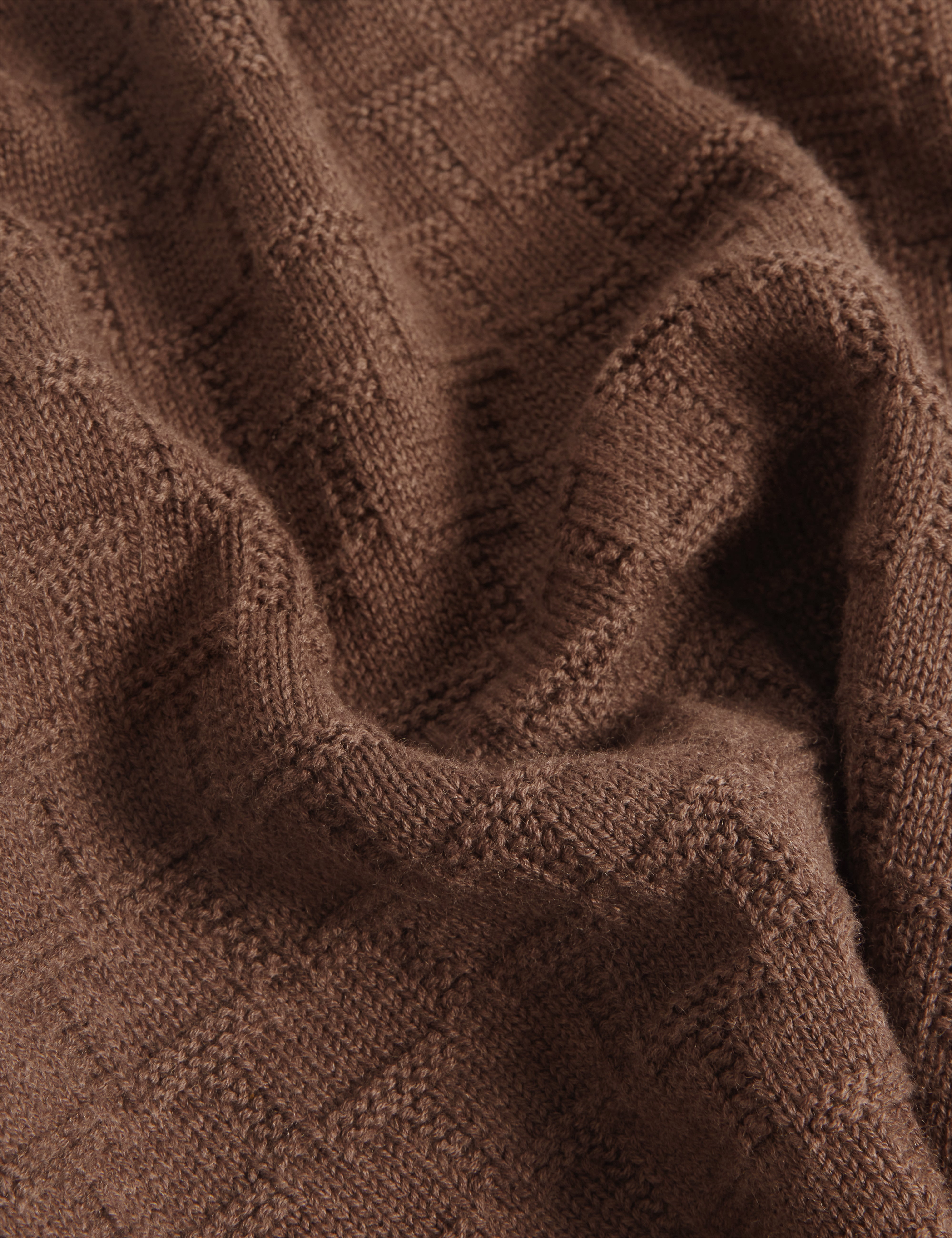 Terni T Repeat Knit Scarf Brown
