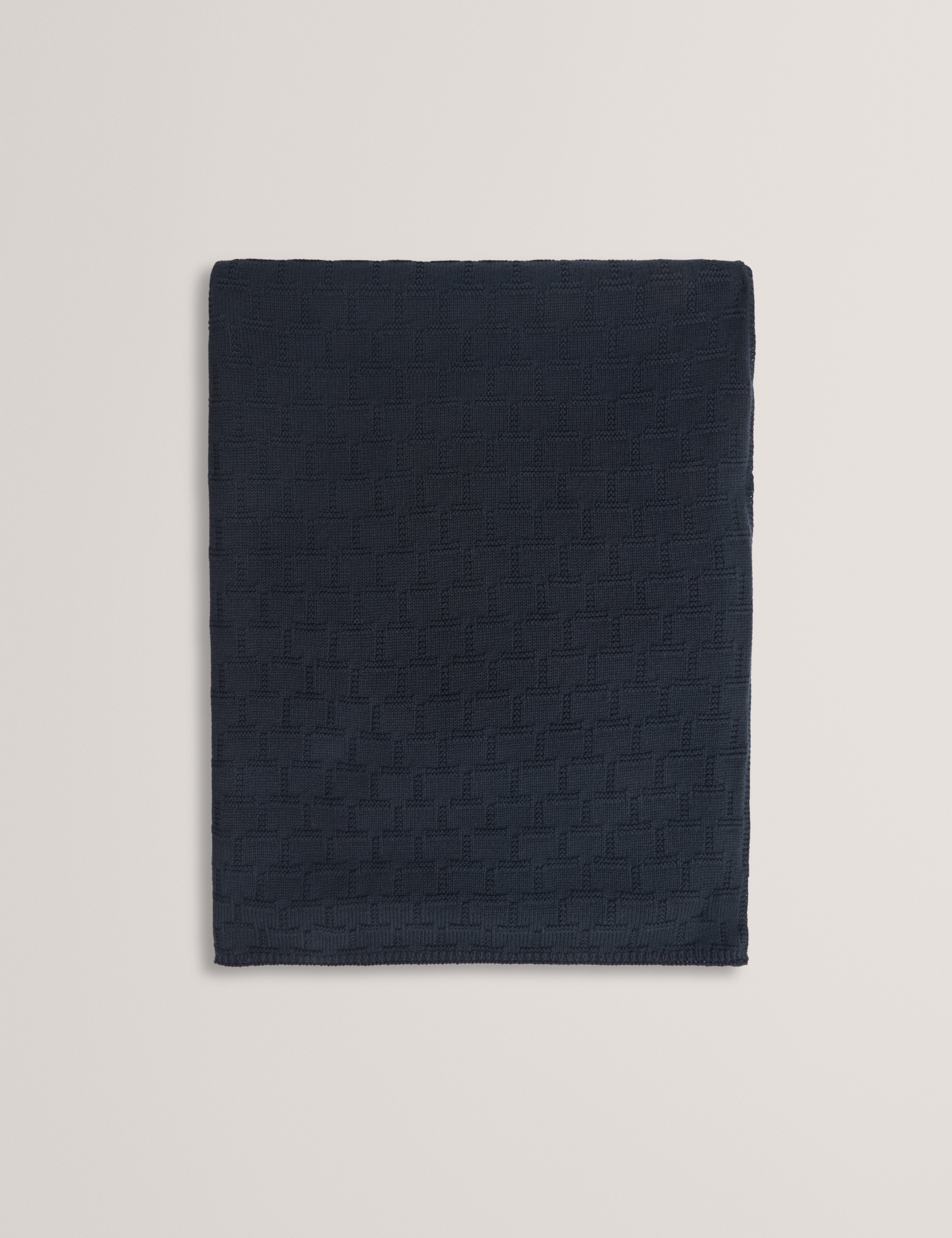 Terni T Repeat Knit Scarf Navy