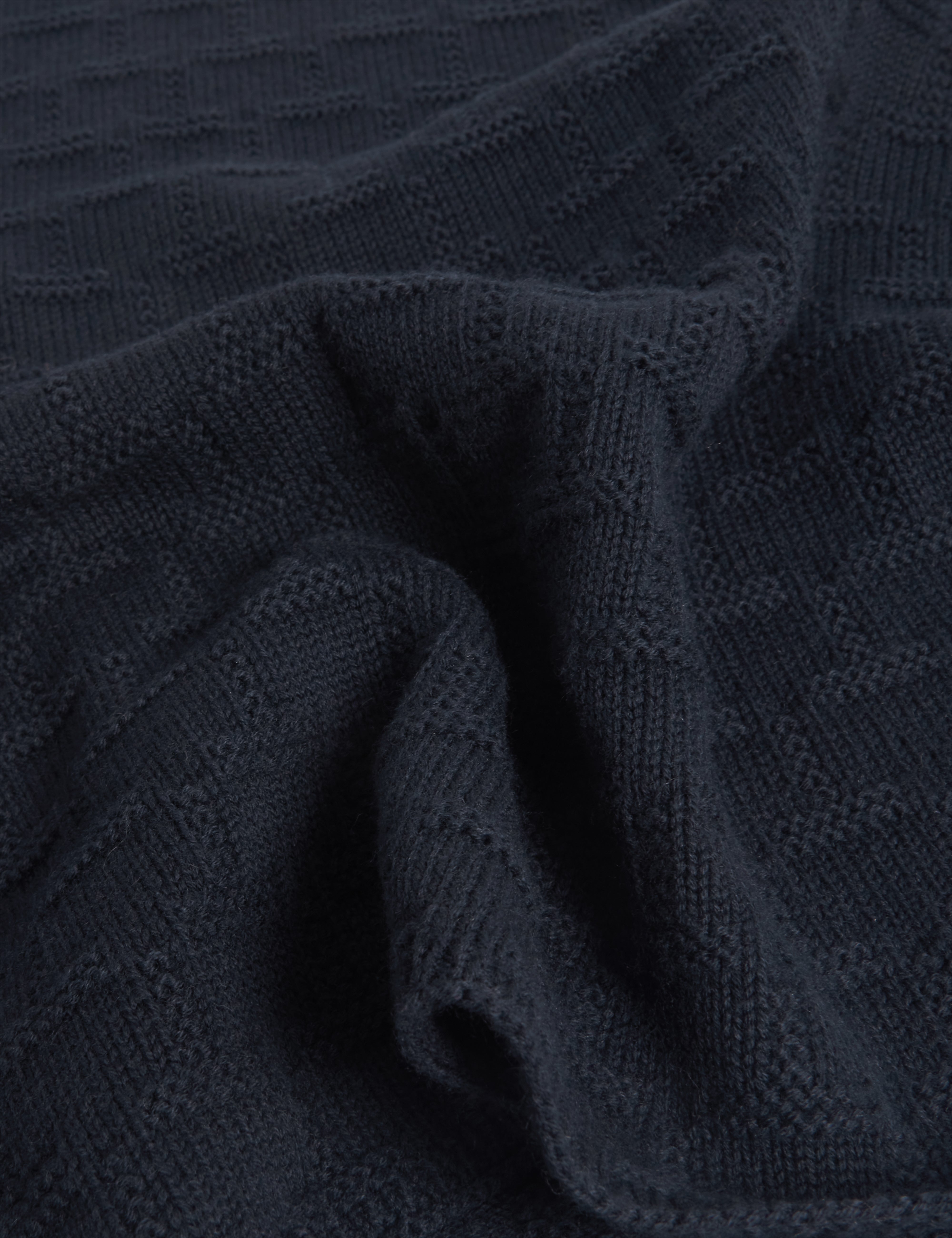 Terni T Repeat Knit Scarf Navy