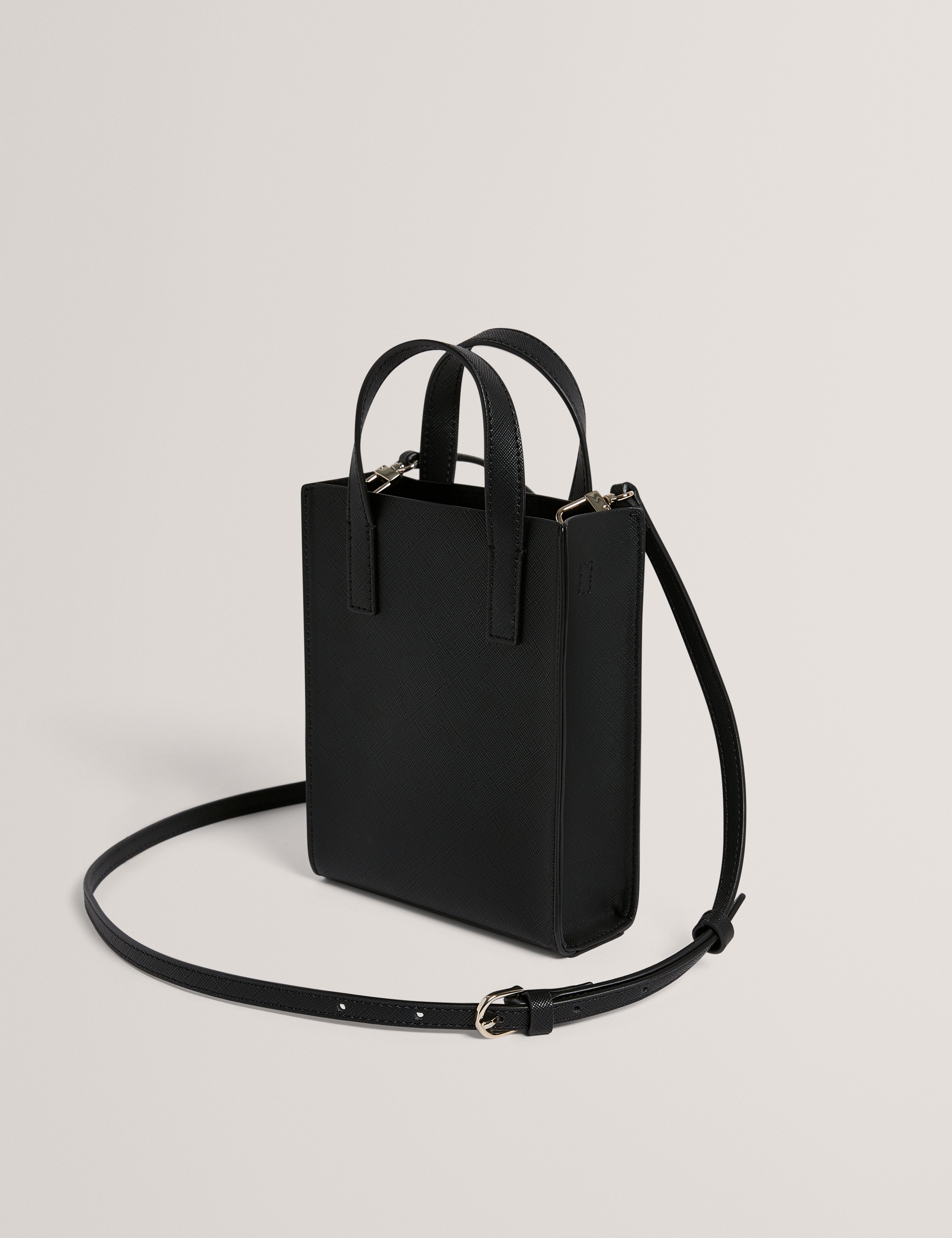 Janncon Bow Detail Mini Icon Bag Black