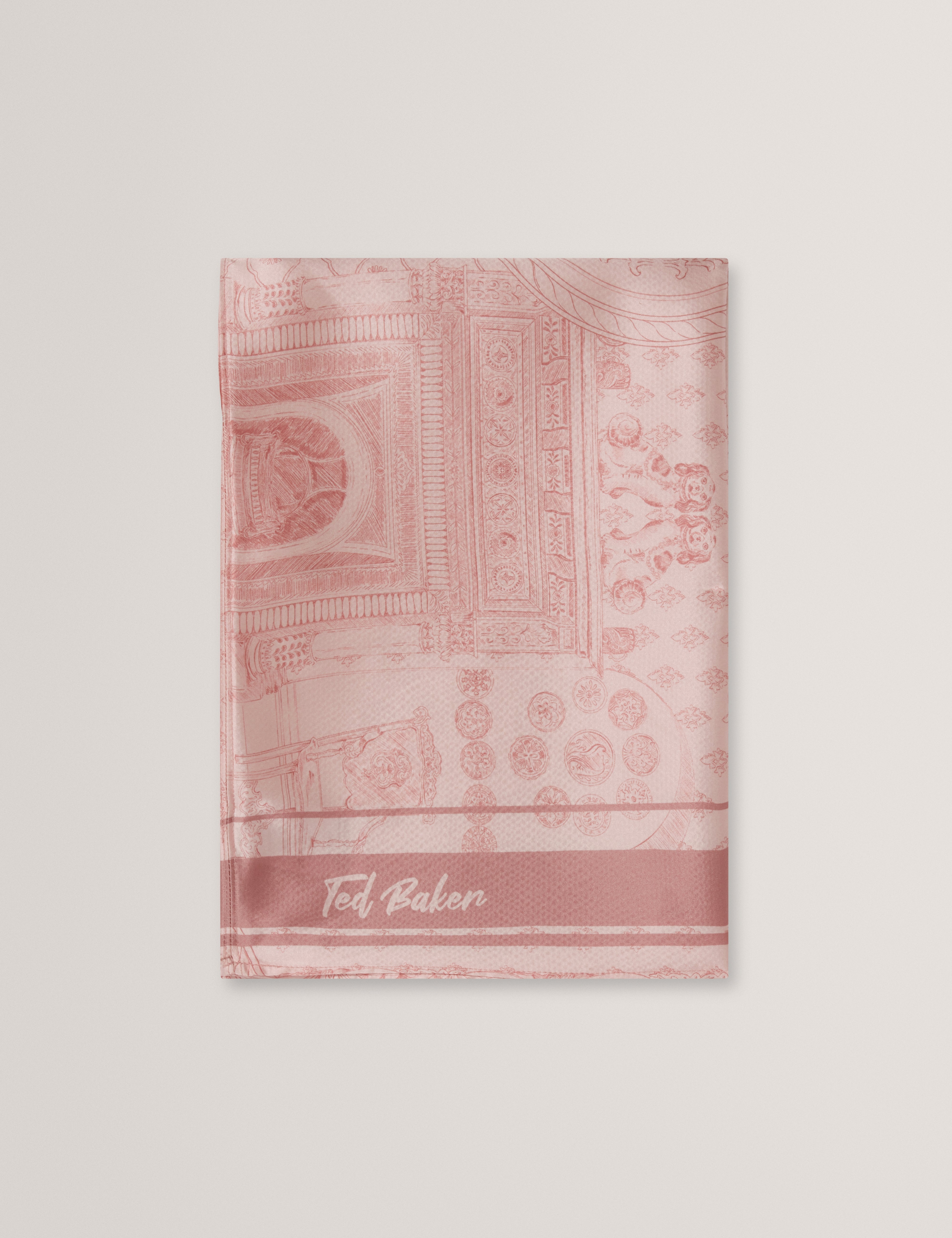Hatieyy Printed Cape Scarf Pink