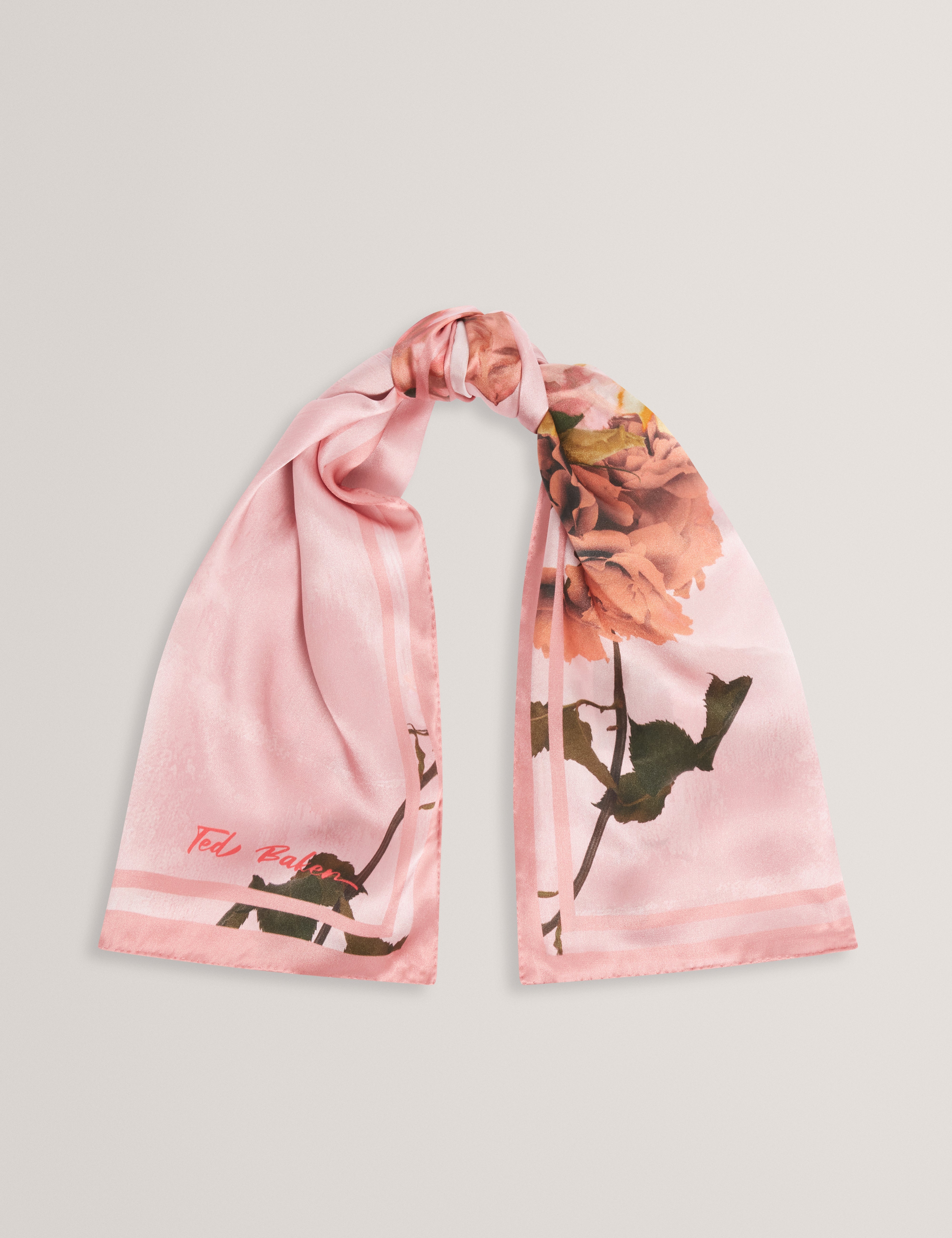 Romelo Printed Square Scarf Pink