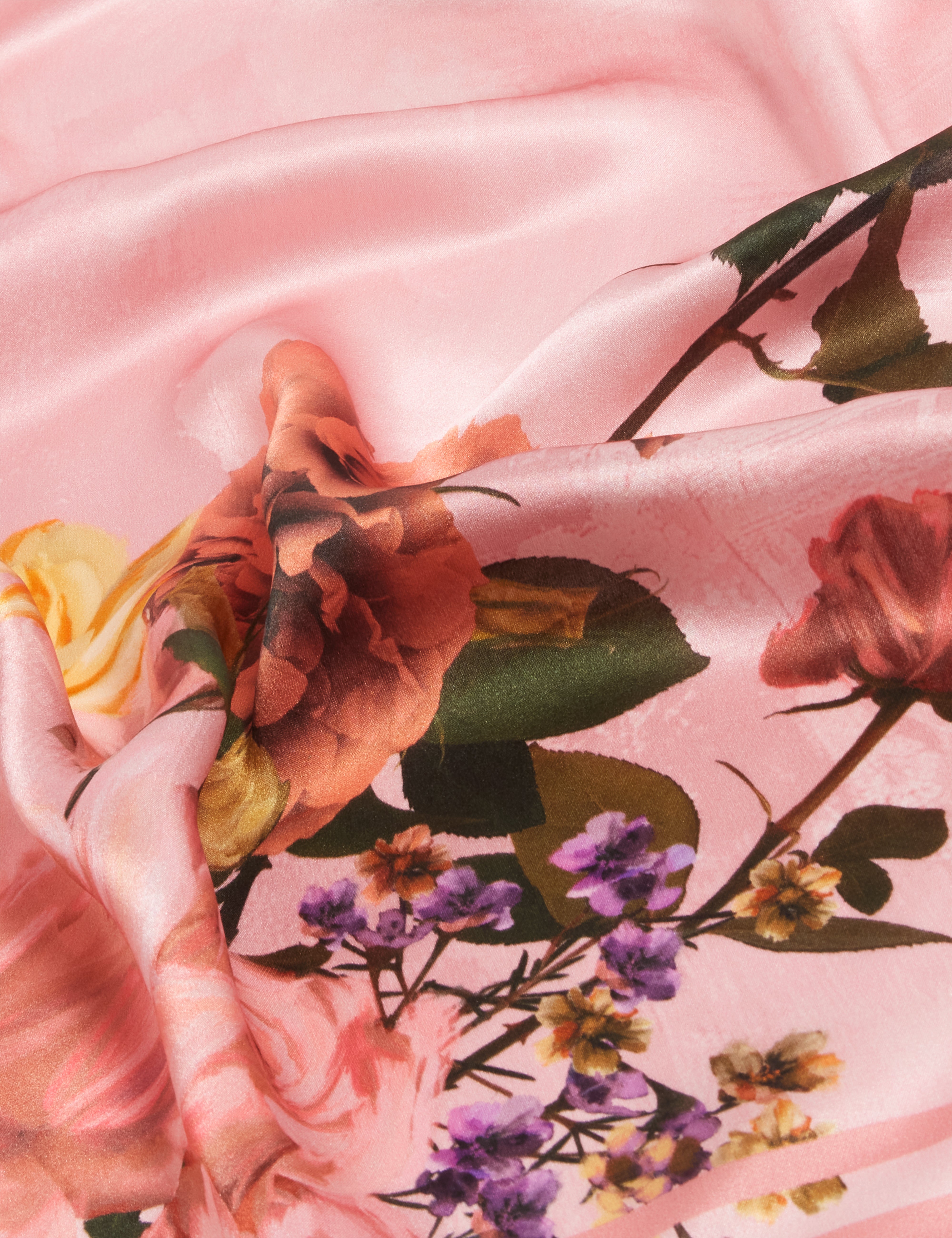 Romelo Printed Square Scarf Pink